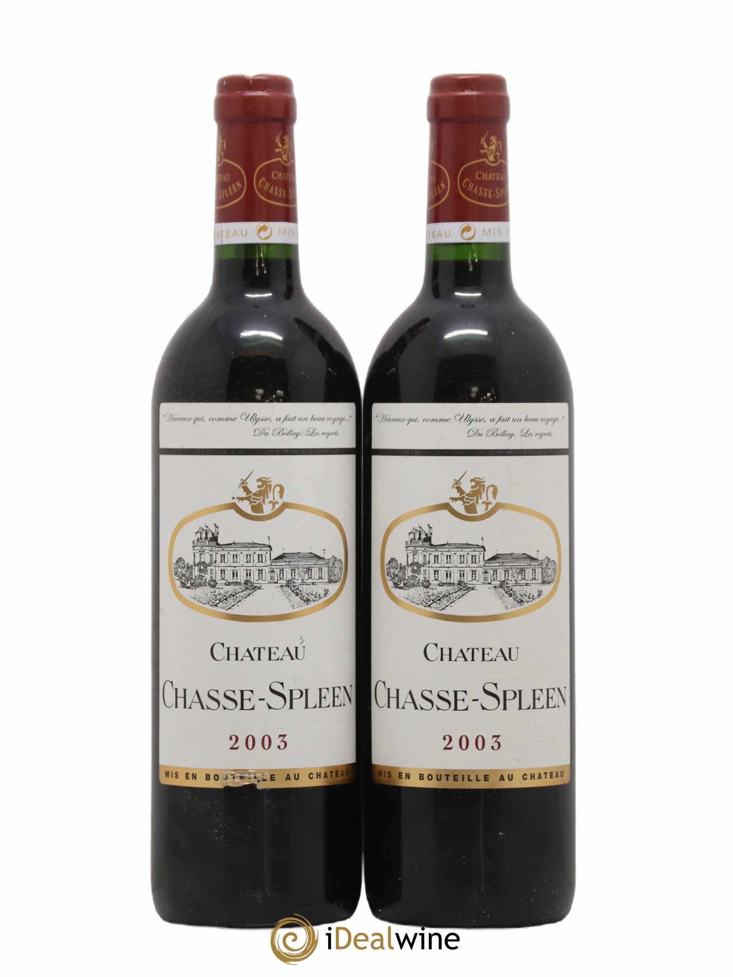 Château Chasse Spleen 2003 - Lot de 2 bouteilles - 0