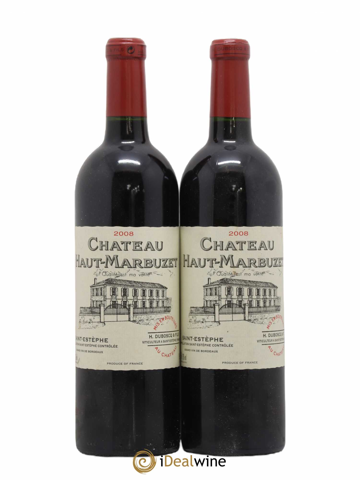 Château Haut Marbuzet 2008 - Lot de 2 bouteilles - 0