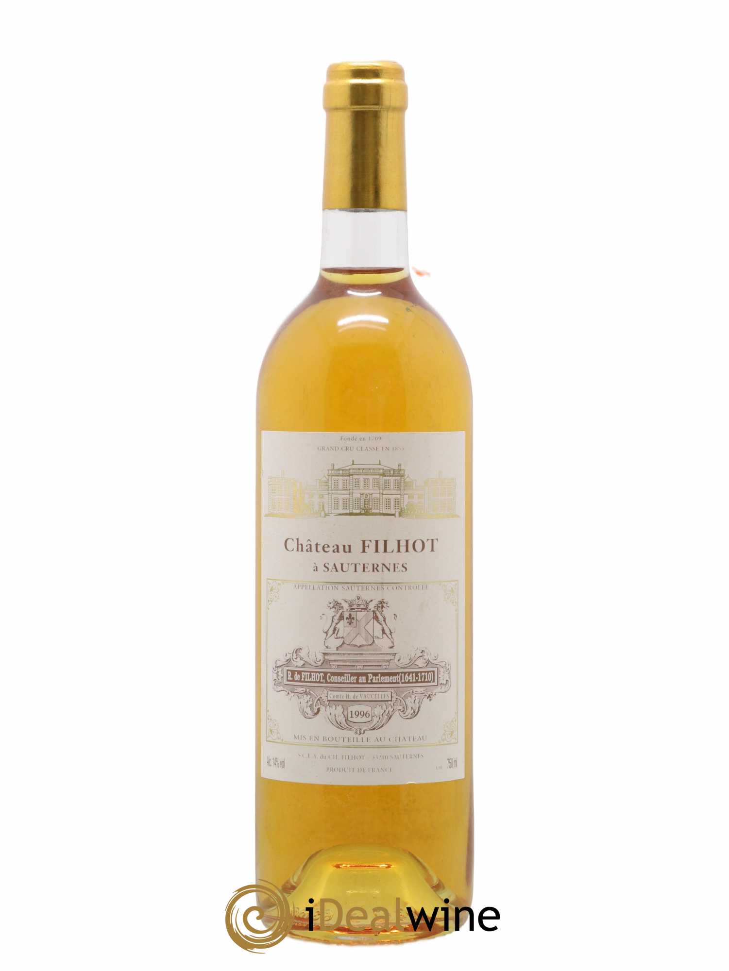 Château Filhot 2ème Grand Cru Classé 1996 - Lotto di 1 bottiglia - 0