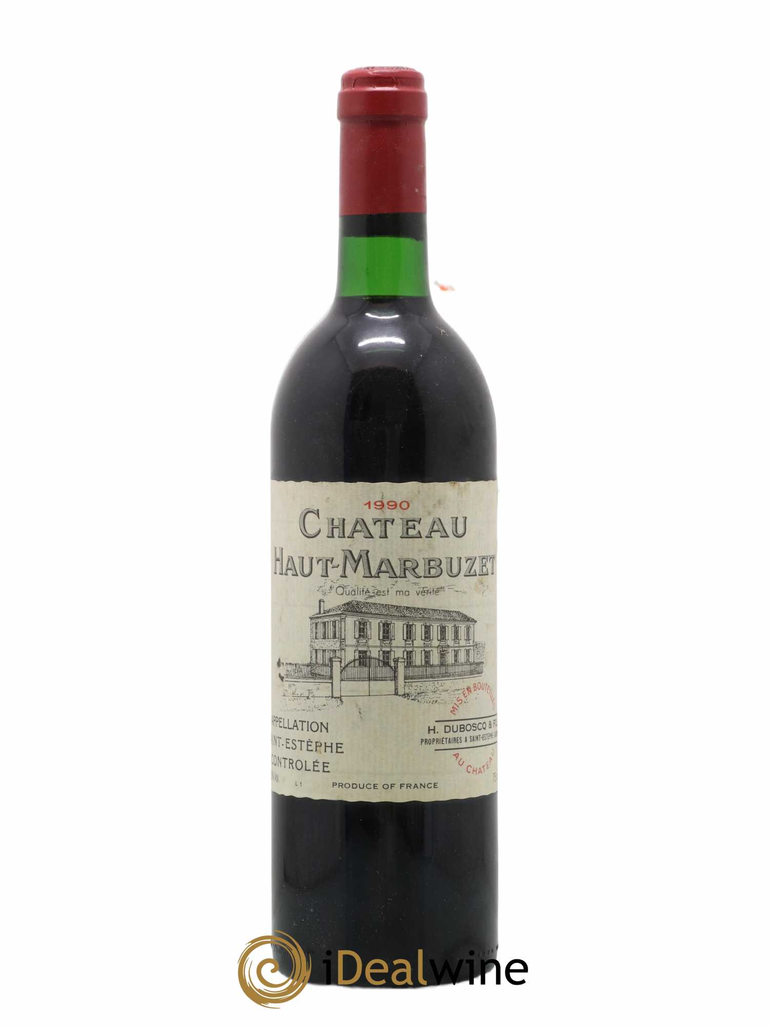Château Haut Marbuzet 1990 - Lot de 1 bouteille - 0