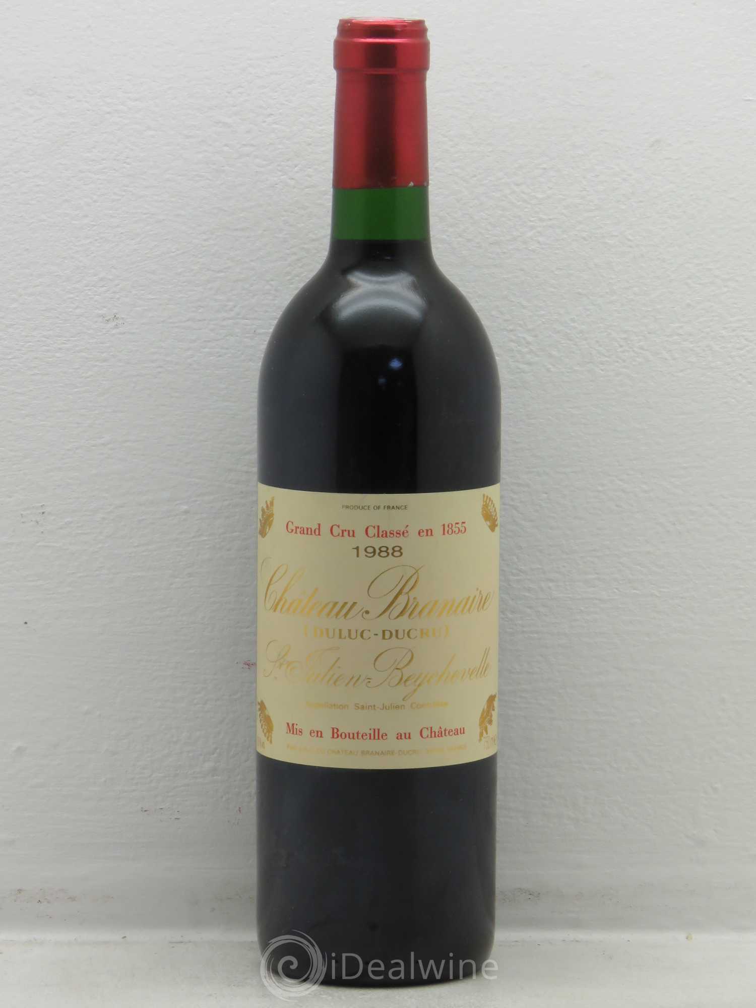 Château Branaire Ducru 4ème Grand Cru Classé 1988 - Lot de 1 bouteille - 0