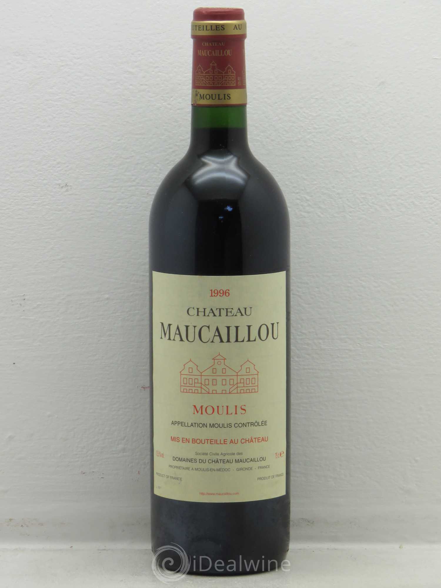 Château Maucaillou 1996 - Lot de 1 bouteille - 0