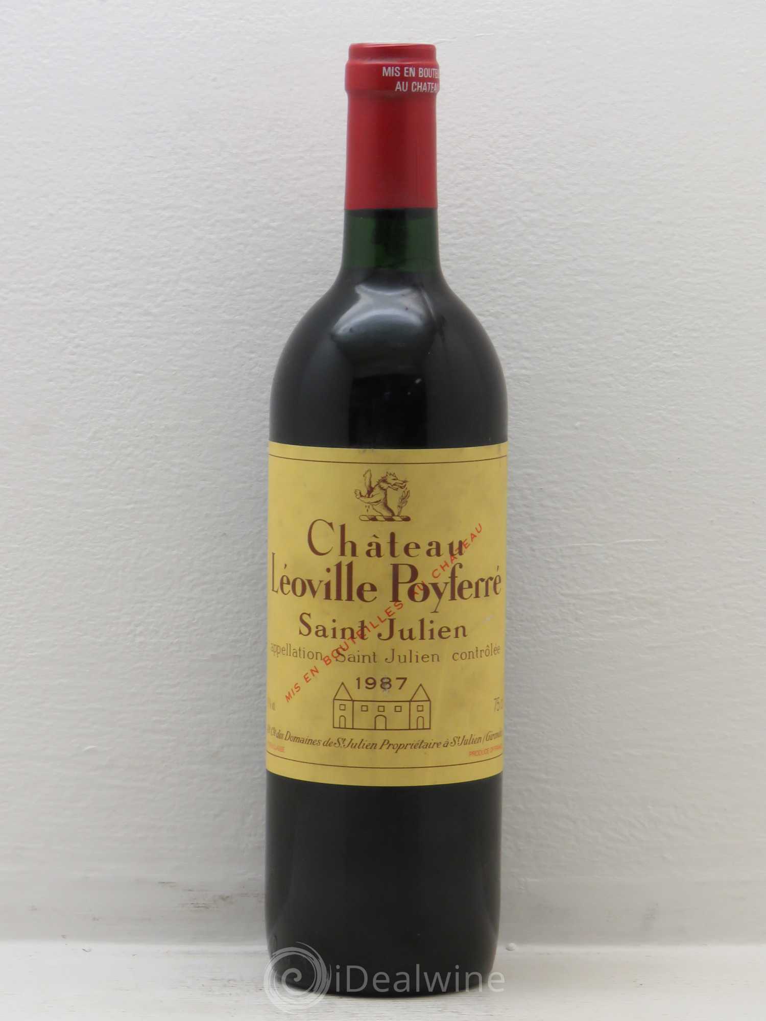 Château Léoville Poyferré 2ème Grand Cru Classé 1987 - Lot de 1 bouteille - 0