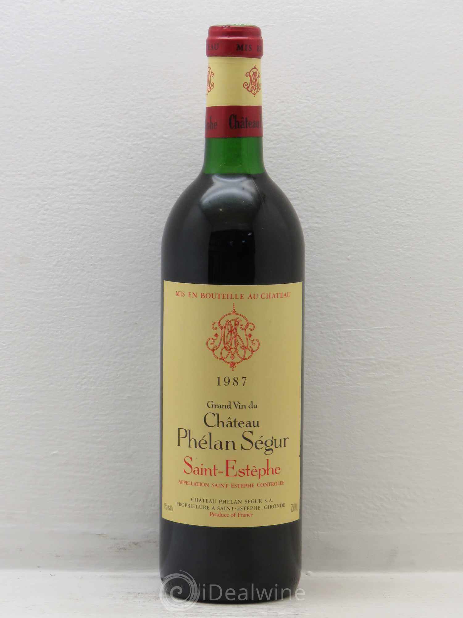 Château Phélan Ségur 1987 - Lot de 1 bouteille - 0