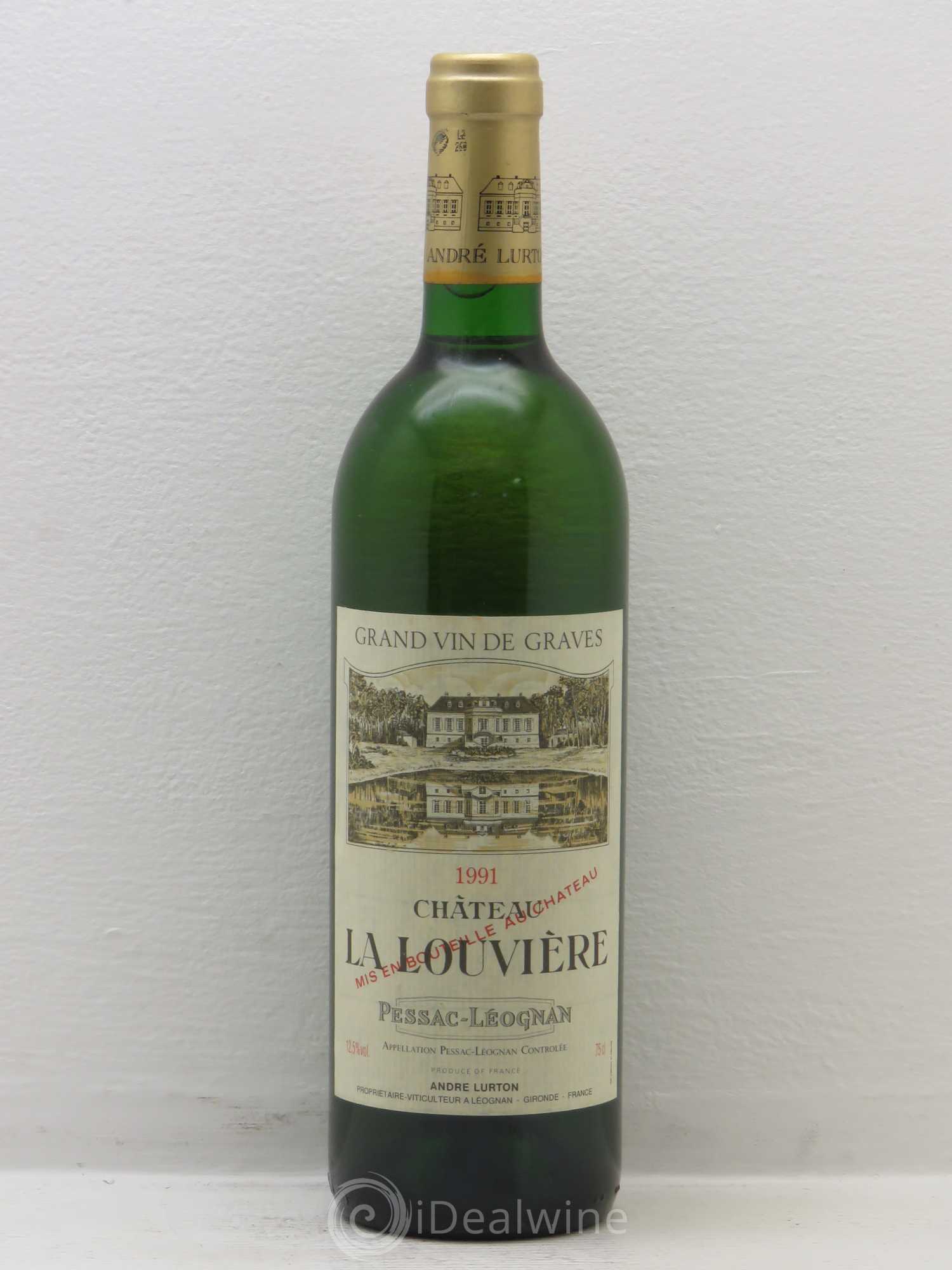 Château la Louvière (senza prezzo di riserva) 1991 - Lotto di 1 bottiglia - 0