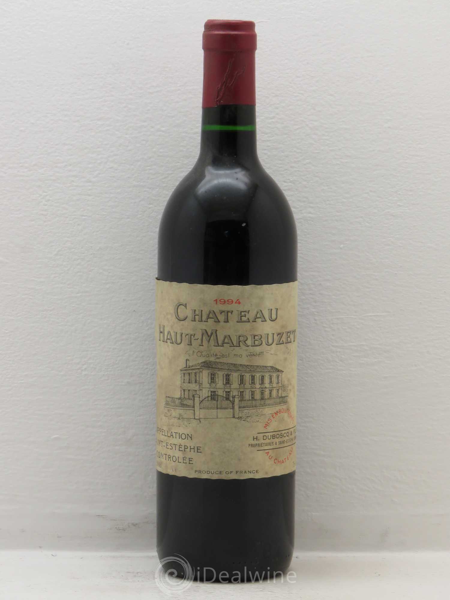 Château Haut Marbuzet 1994 - Lot de 1 bouteille - 0