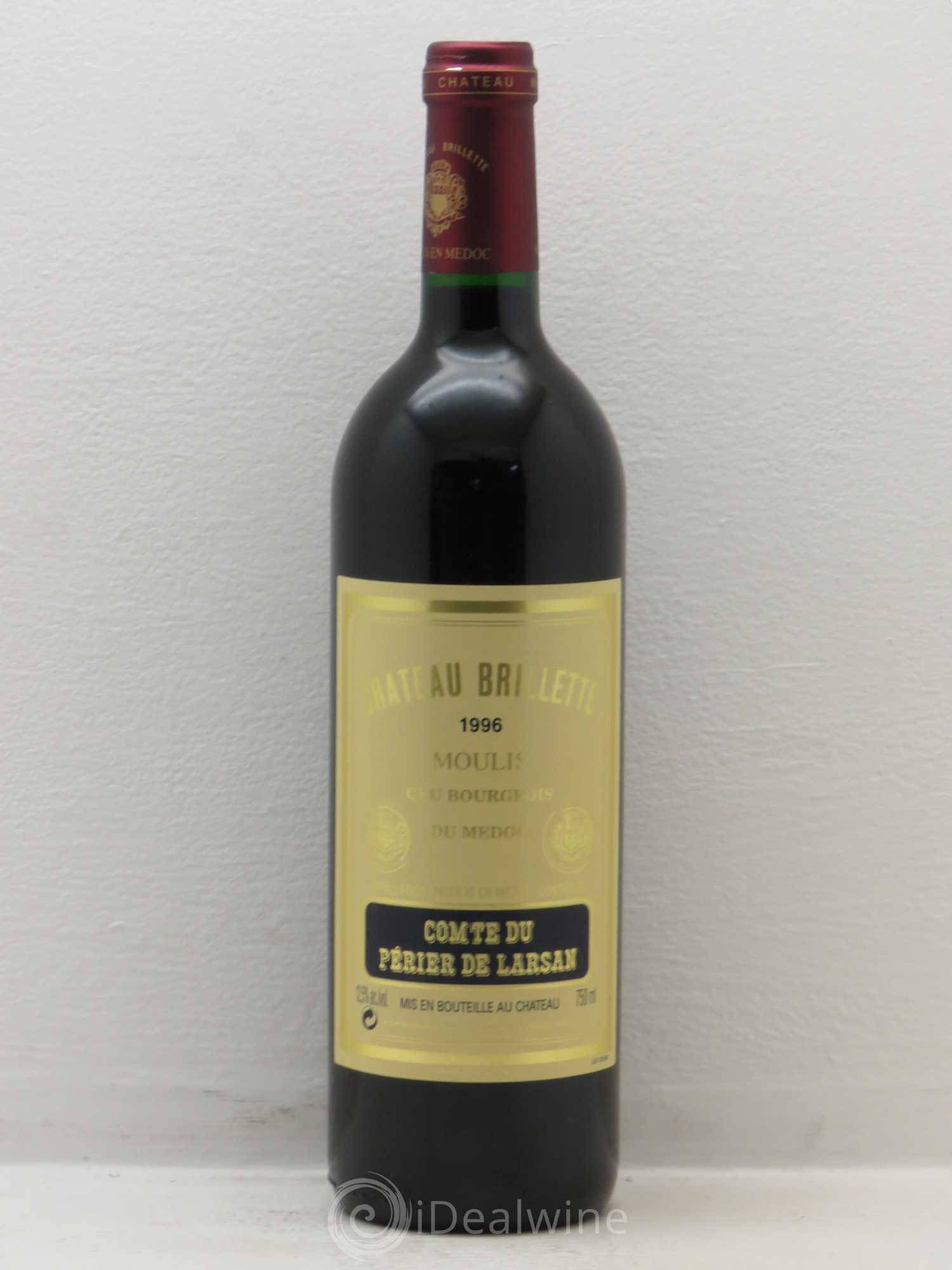 Château Brillette Cru Bourgeois (sans prix de réserve) 1996 - Lot de 1 bouteille - 0