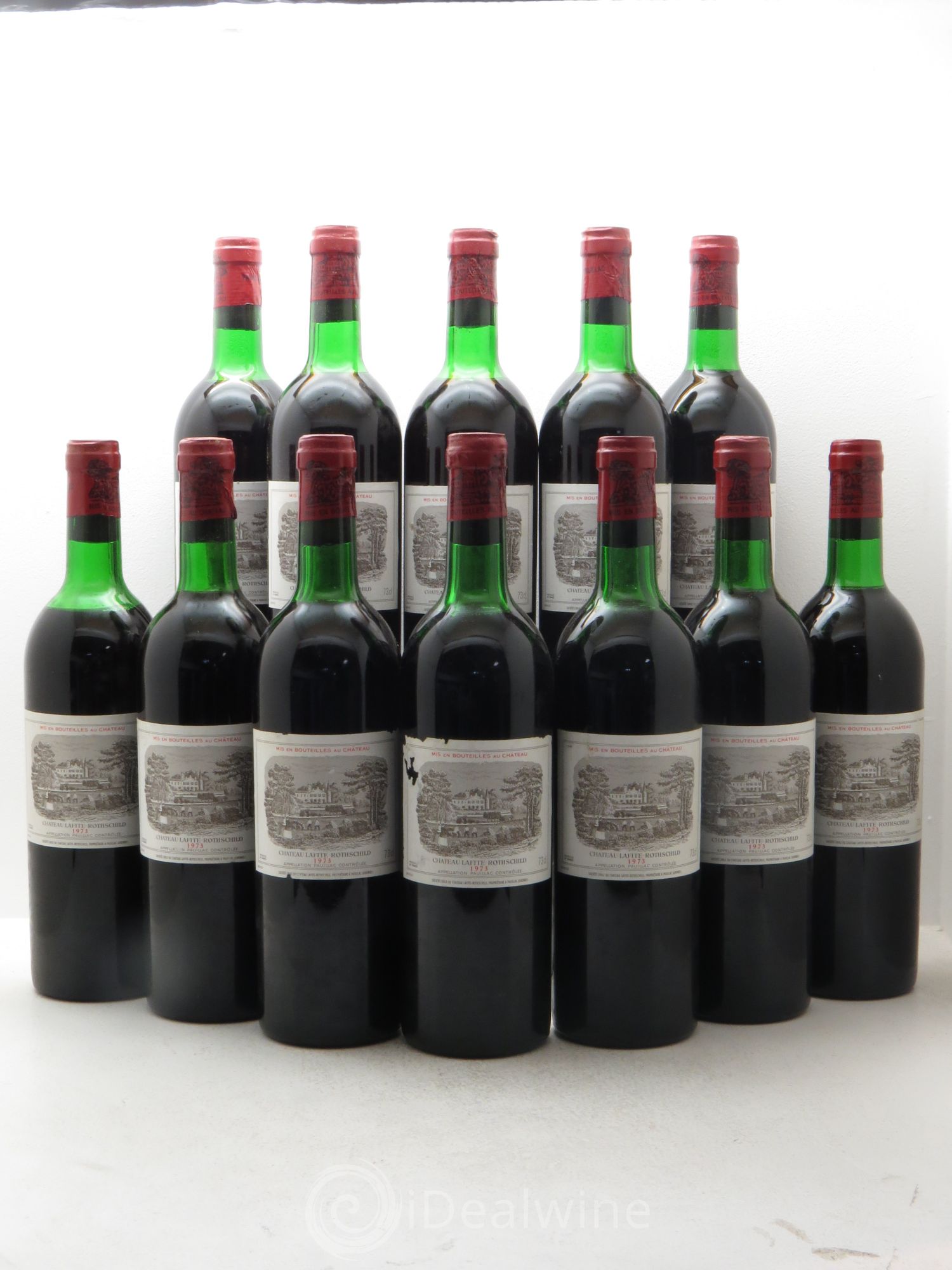 Château Lafite Rothschild 1er Grand Cru Classé 1973 - Lot de 12 bouteilles - 0