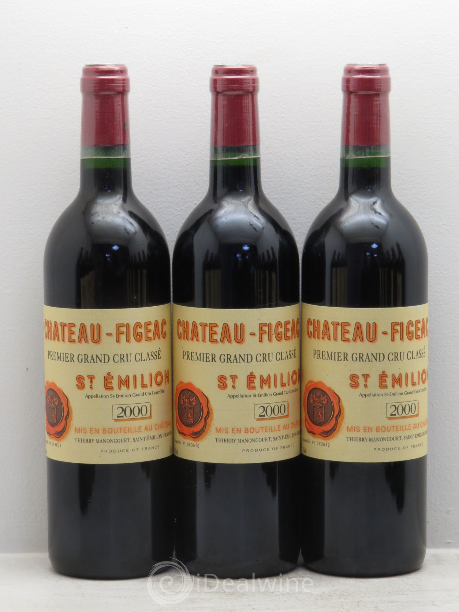 Château Figeac 1er Grand Cru Classé A 2000 - Lot de 12 bouteilles - 1