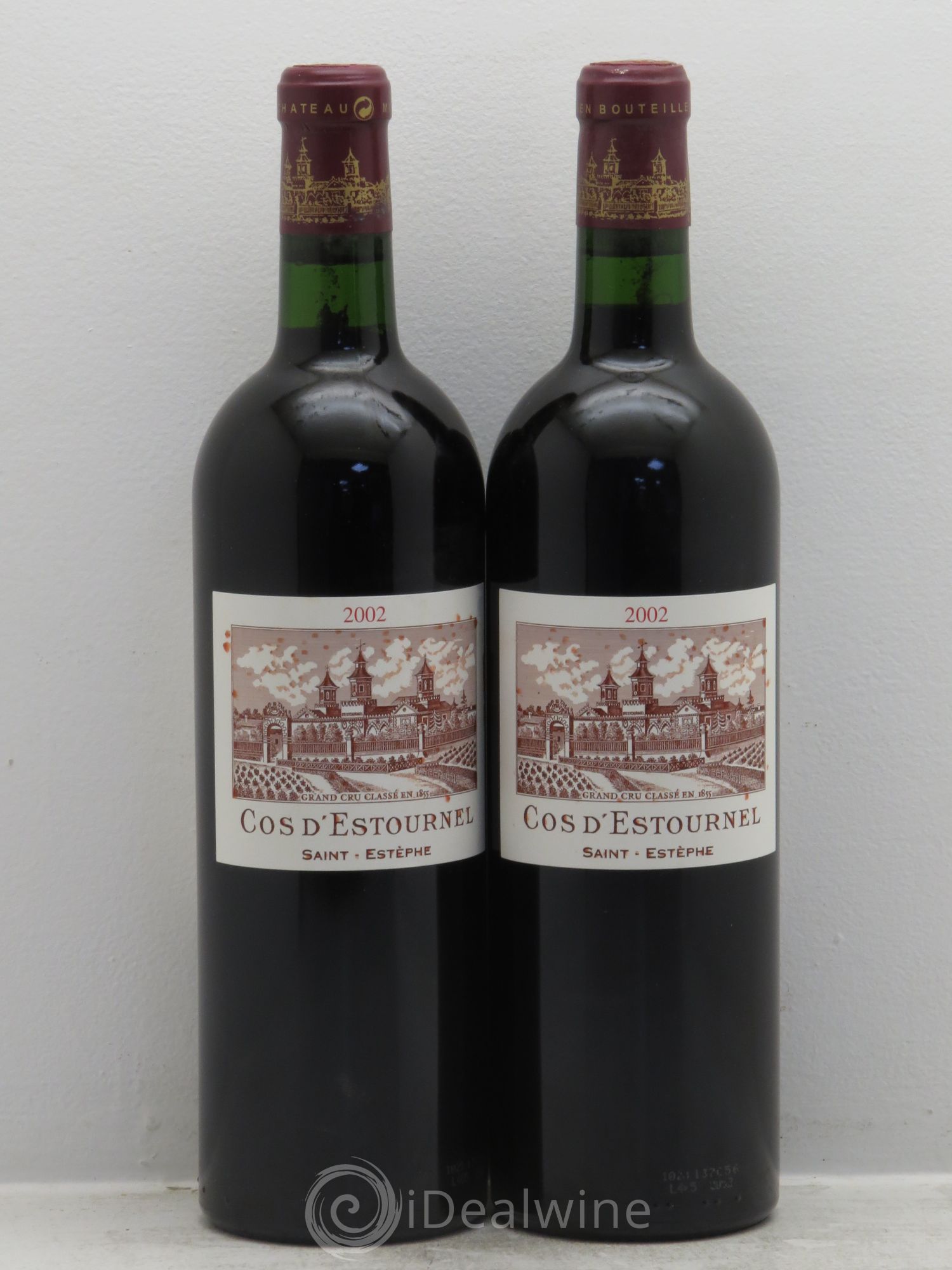 Cos d'Estournel 2ème Grand Cru Classé 2002 - Lot de 2 bouteilles - 0