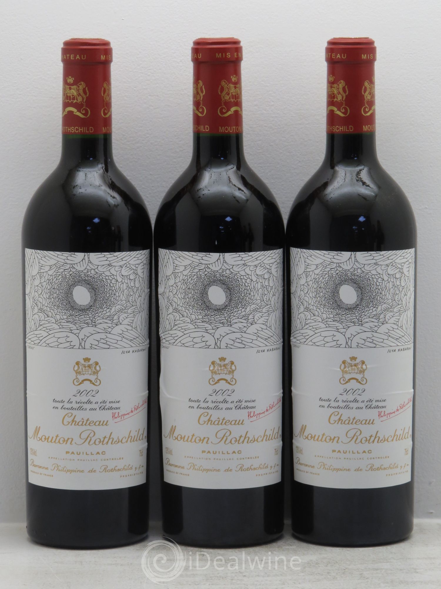 Château Mouton Rothschild 1er Grand Cru Classé 2002 - Lot de 6 bouteilles - 2