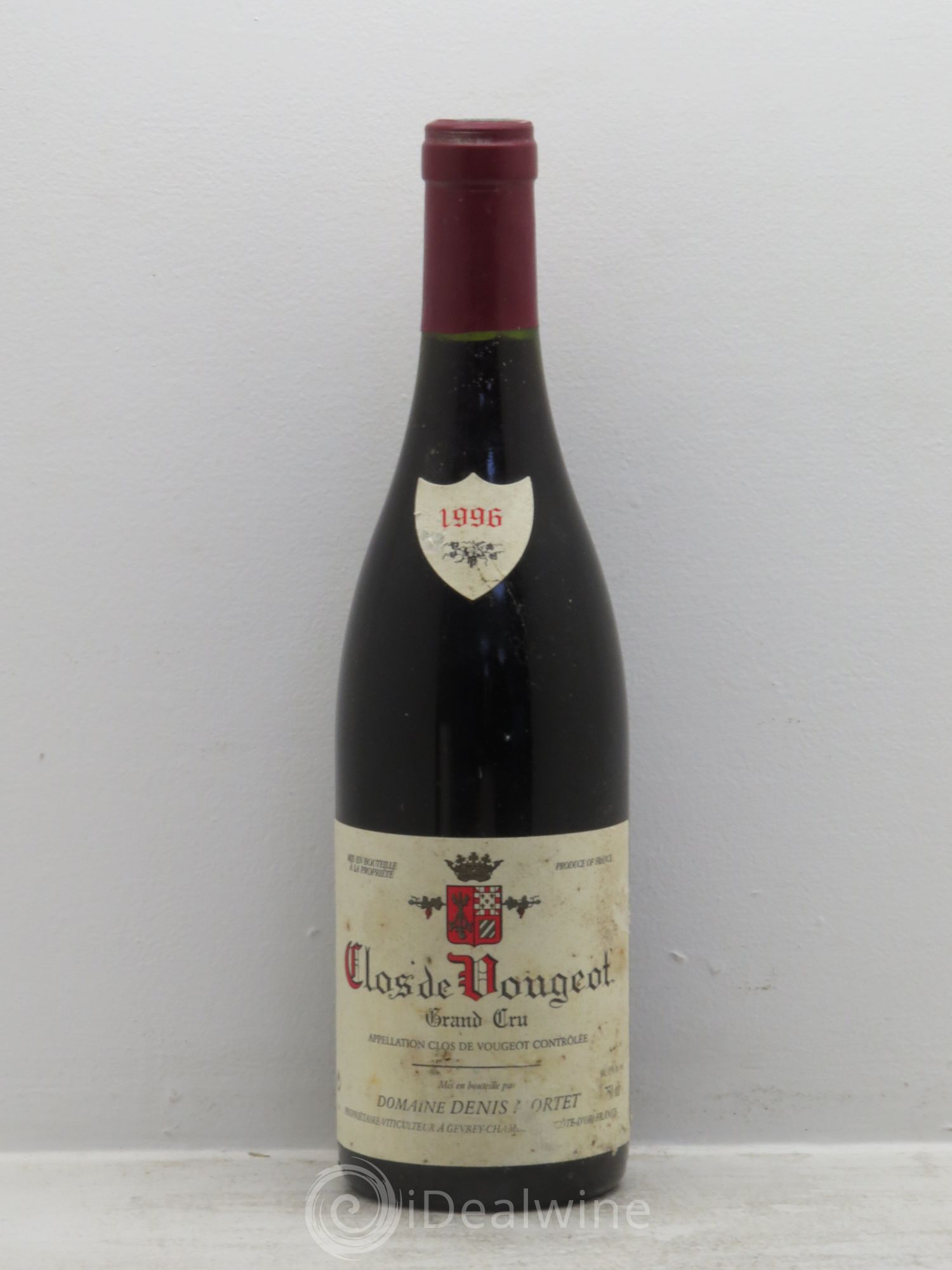Clos de Vougeot Grand Cru Denis Mortet (Domaine) 1996 - Lot de 1 bouteille - 0