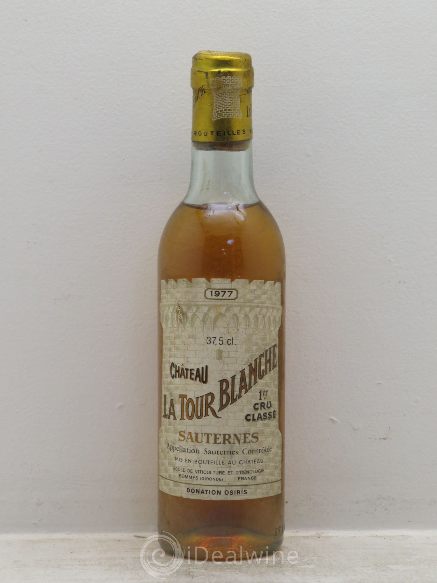 Château la Tour Blanche 1er Grand Cru Classé 1977 - Posten von 1 Demi-Flasche - 0