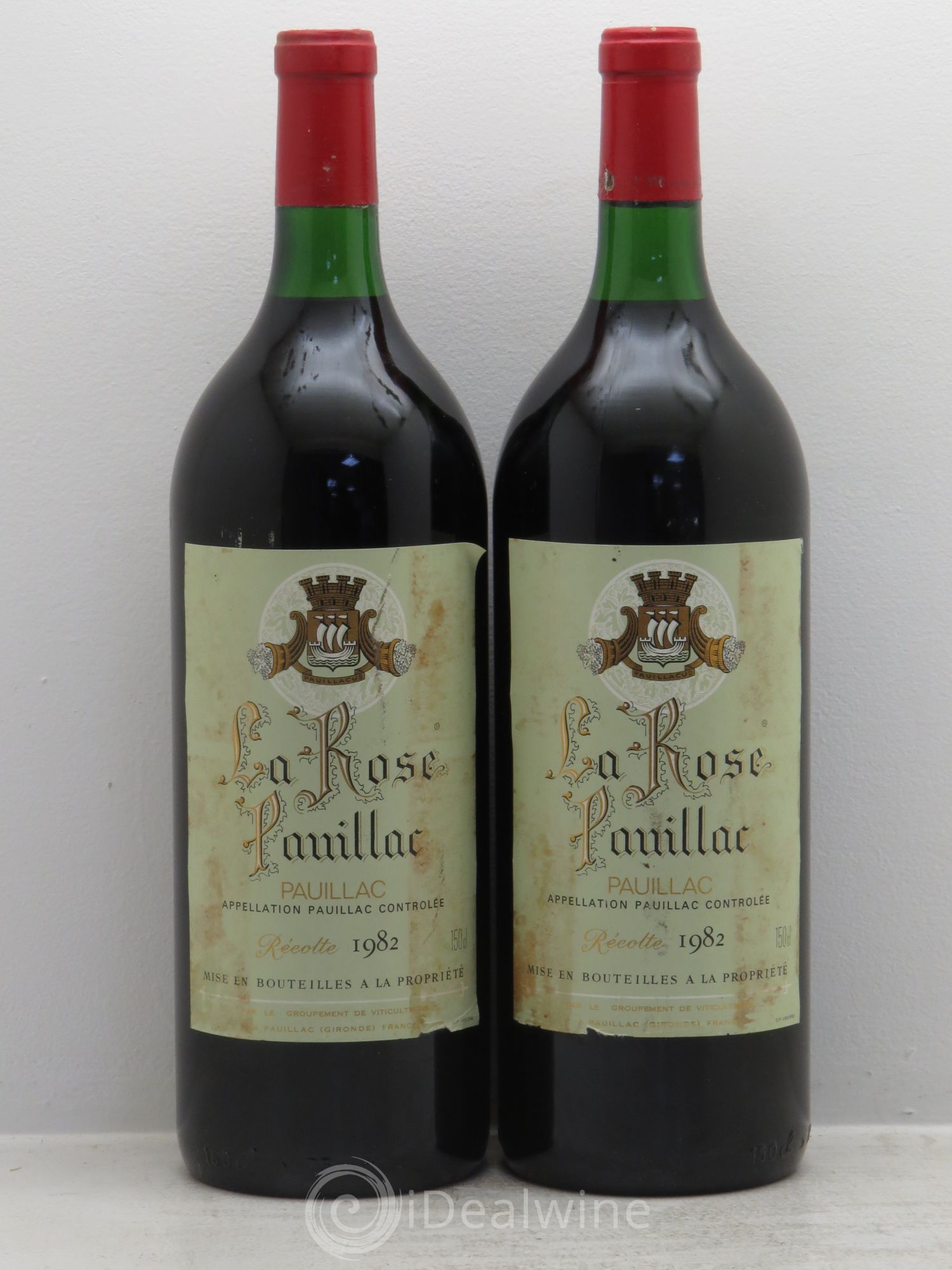 La Rose Pauillac 1982 - Lot de 2 magnums - 0