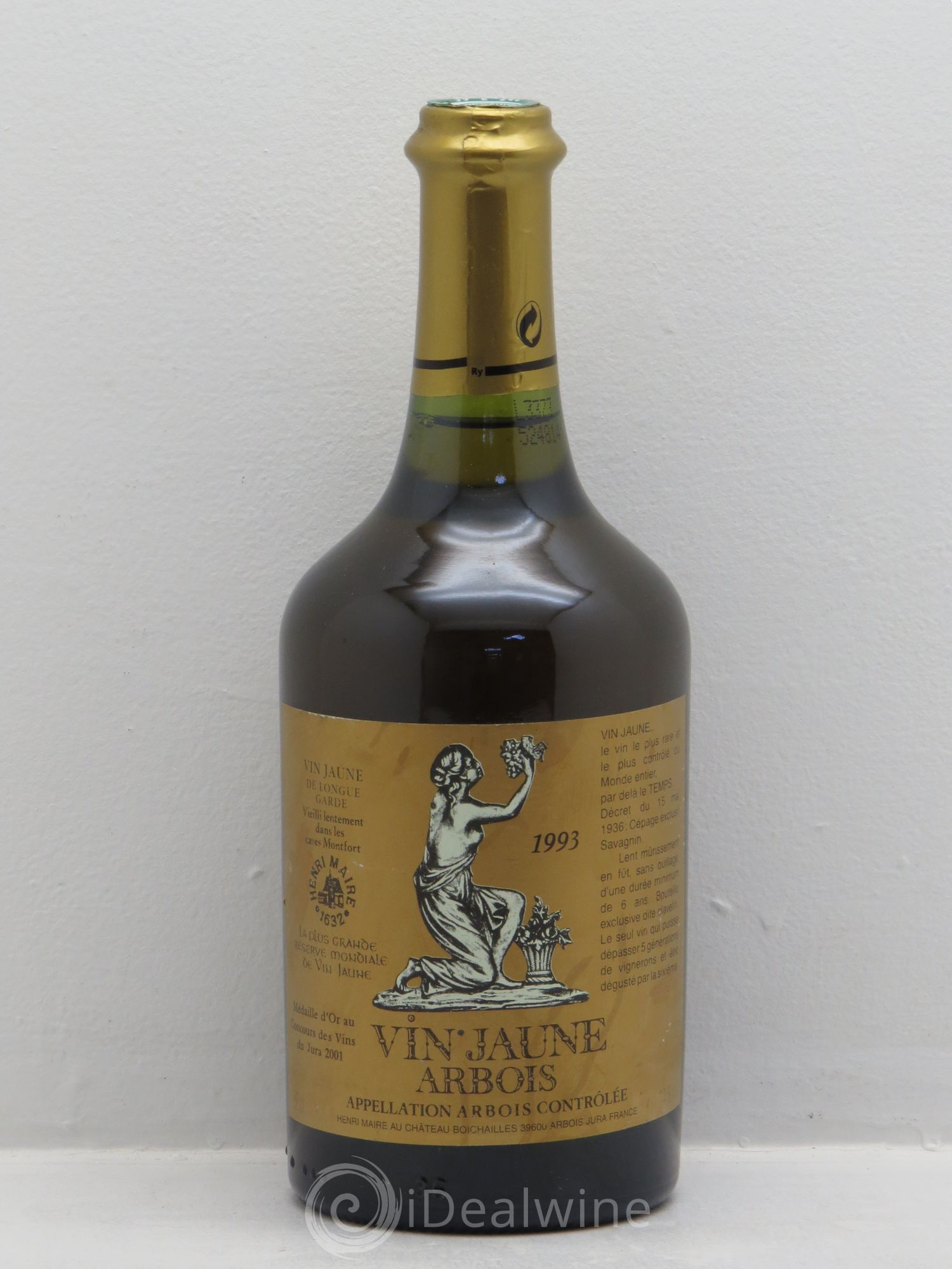 Arbois Vin Jaune Henri Maire 1993 - Lot de 1 bouteille - 0