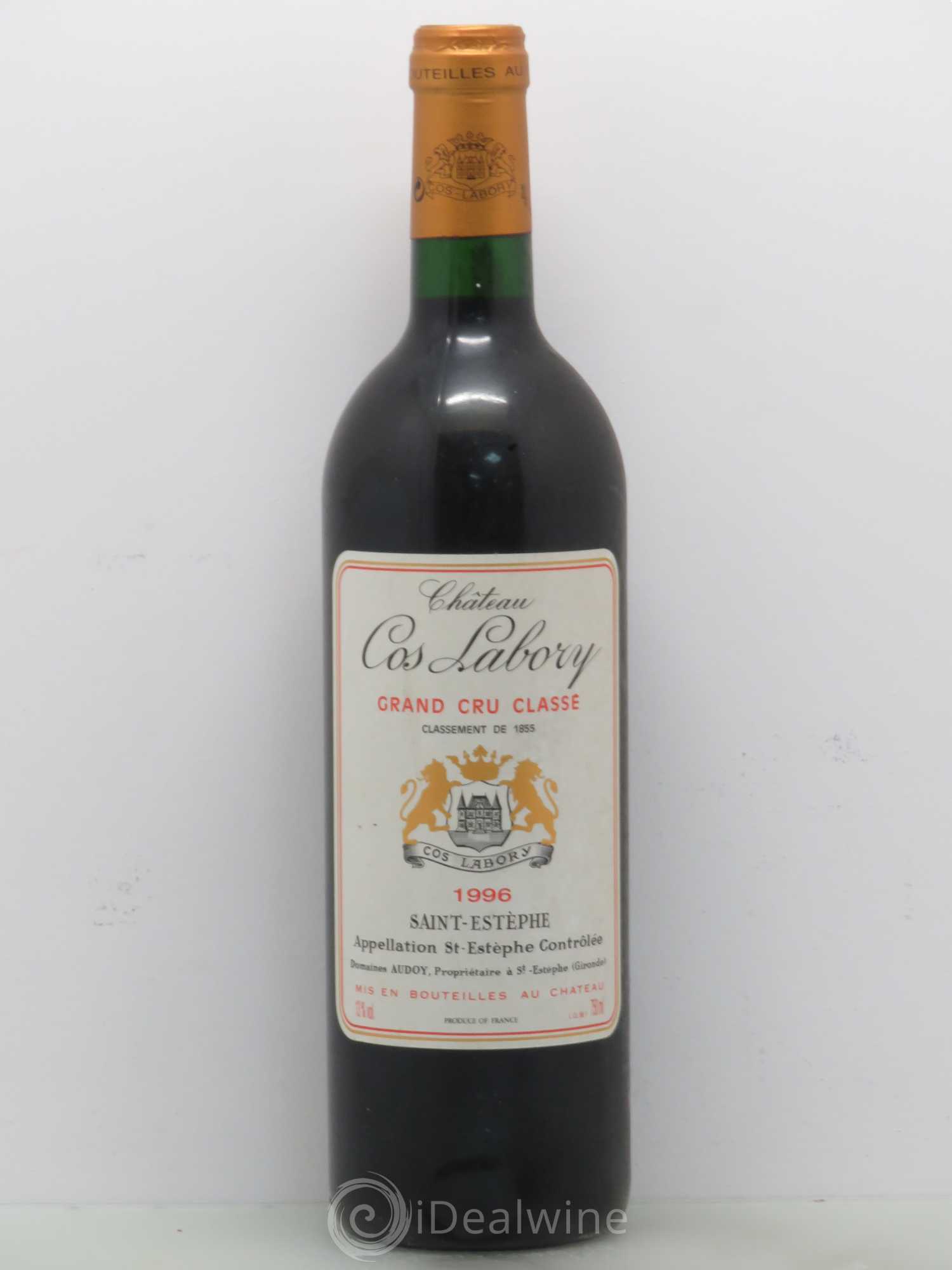 Château Cos Labory 5ème Grand Cru Classé 1996 - Lot de 1 bouteille - 0