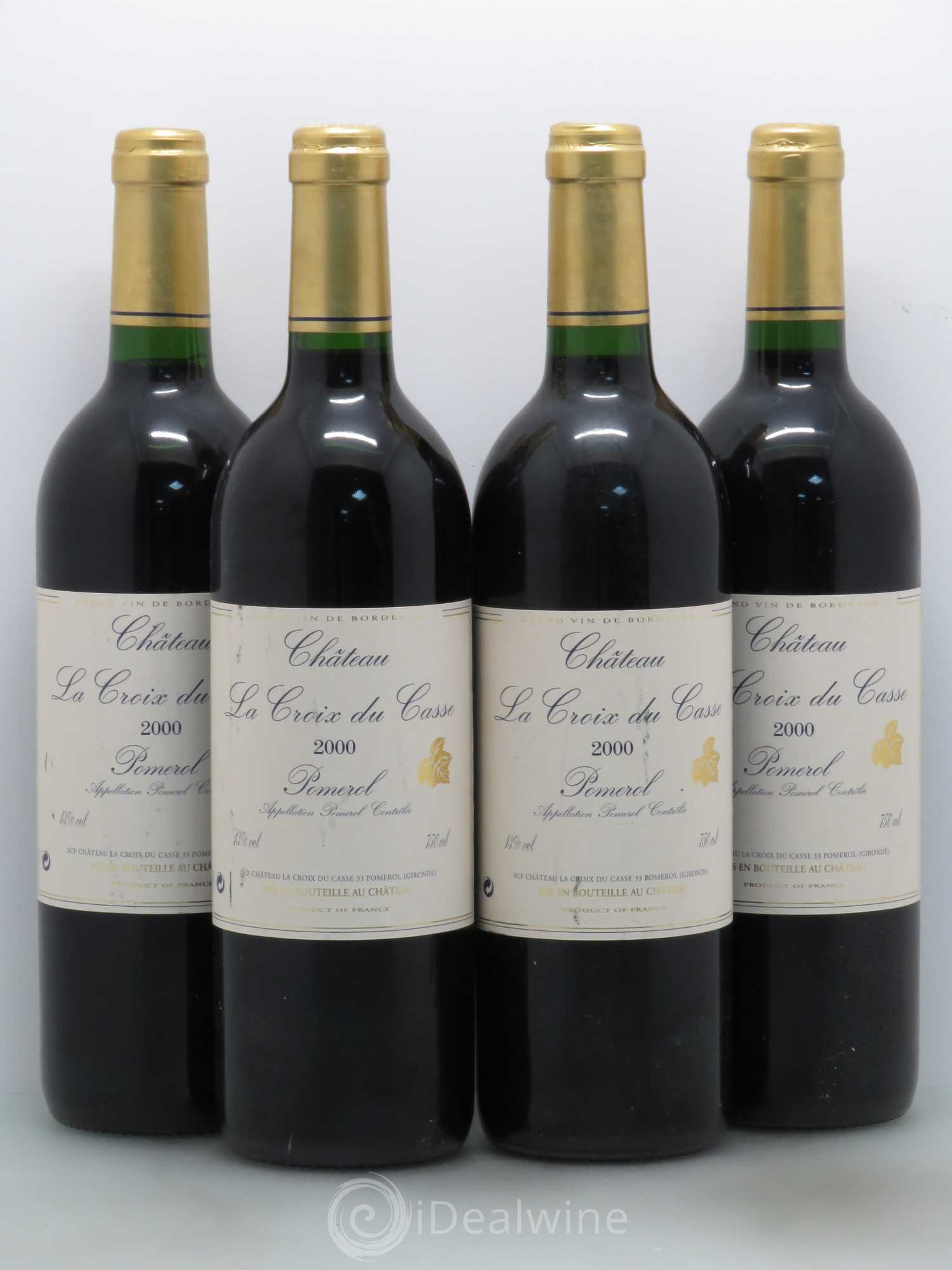 Château la Croix du Casse 2000 - Lot de 4 bouteilles - 0