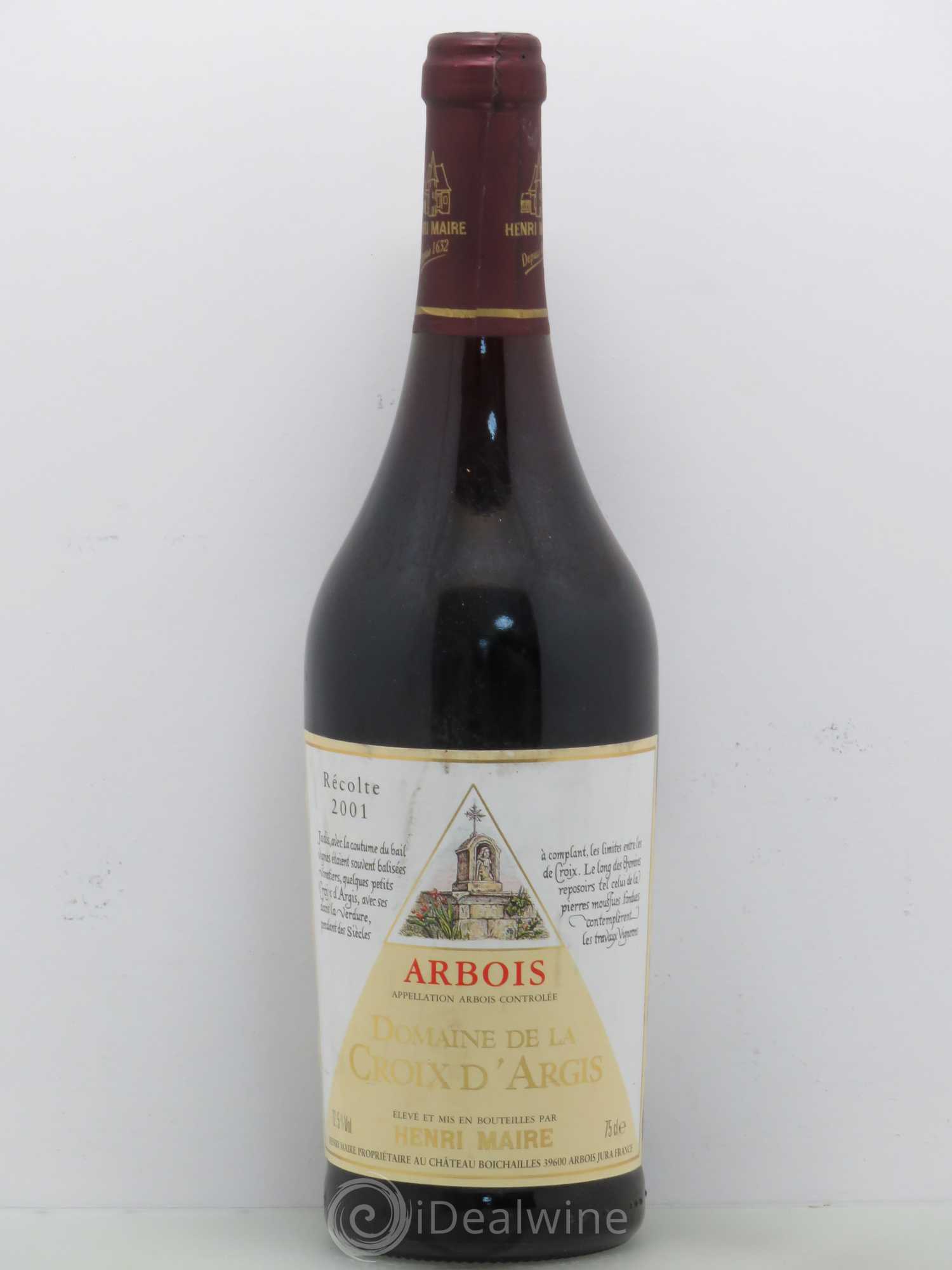 Arbois Domaine Croix D'Arcy - Henri Maire 2001 - Posten von 1 Flasche - 0
