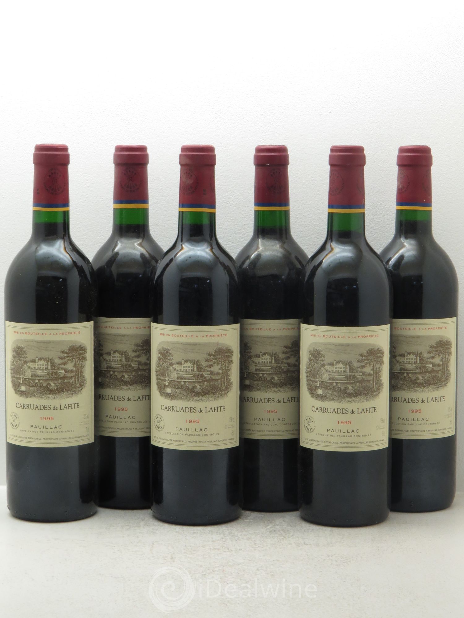 Carruades de Lafite Rothschild Second Vin 1995 - Lot de 6 bouteilles - 0