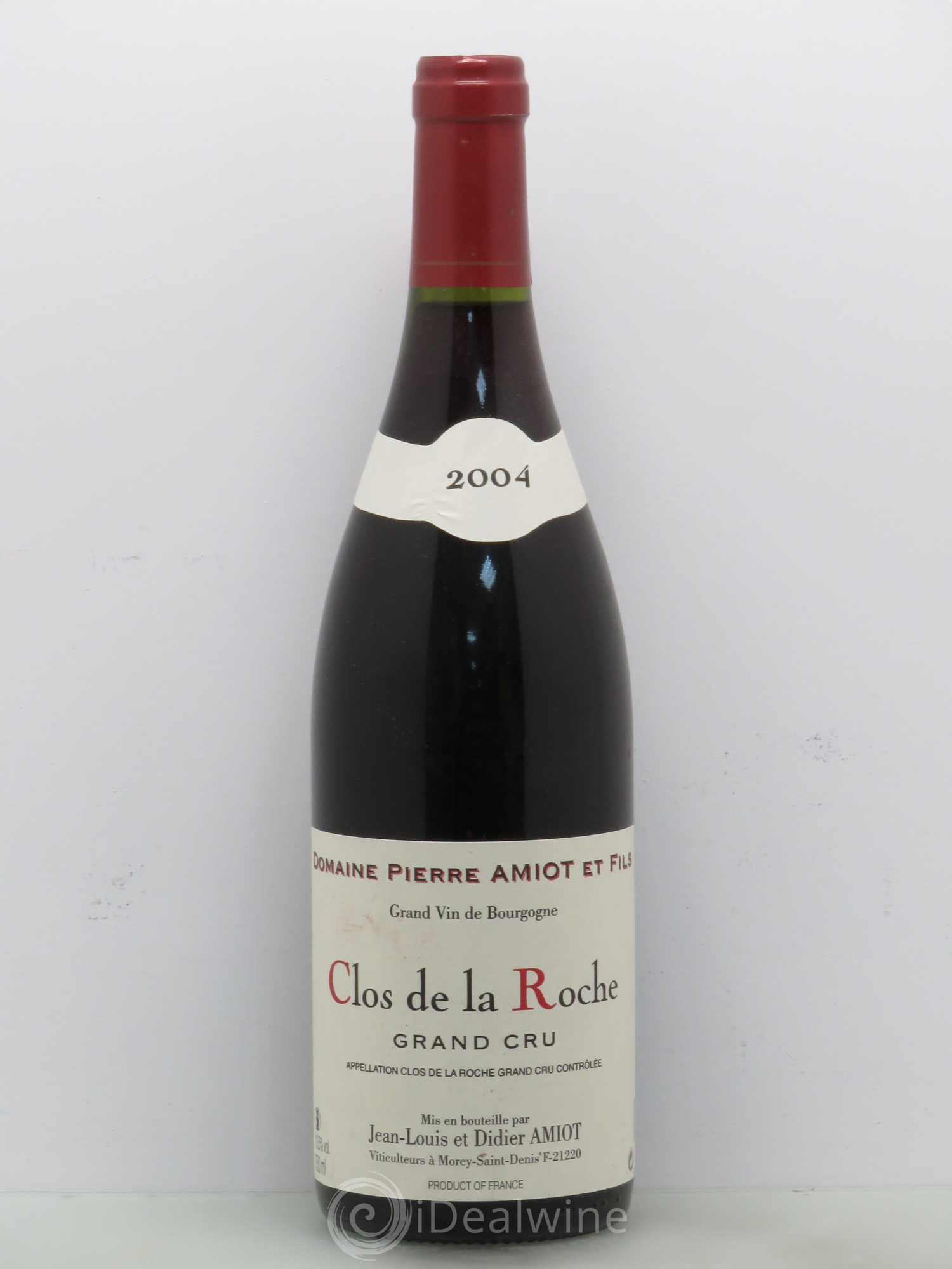 Clos de la Roche Grand Cru JL. Amiot 2004 - Posten von 1 Flasche - 0