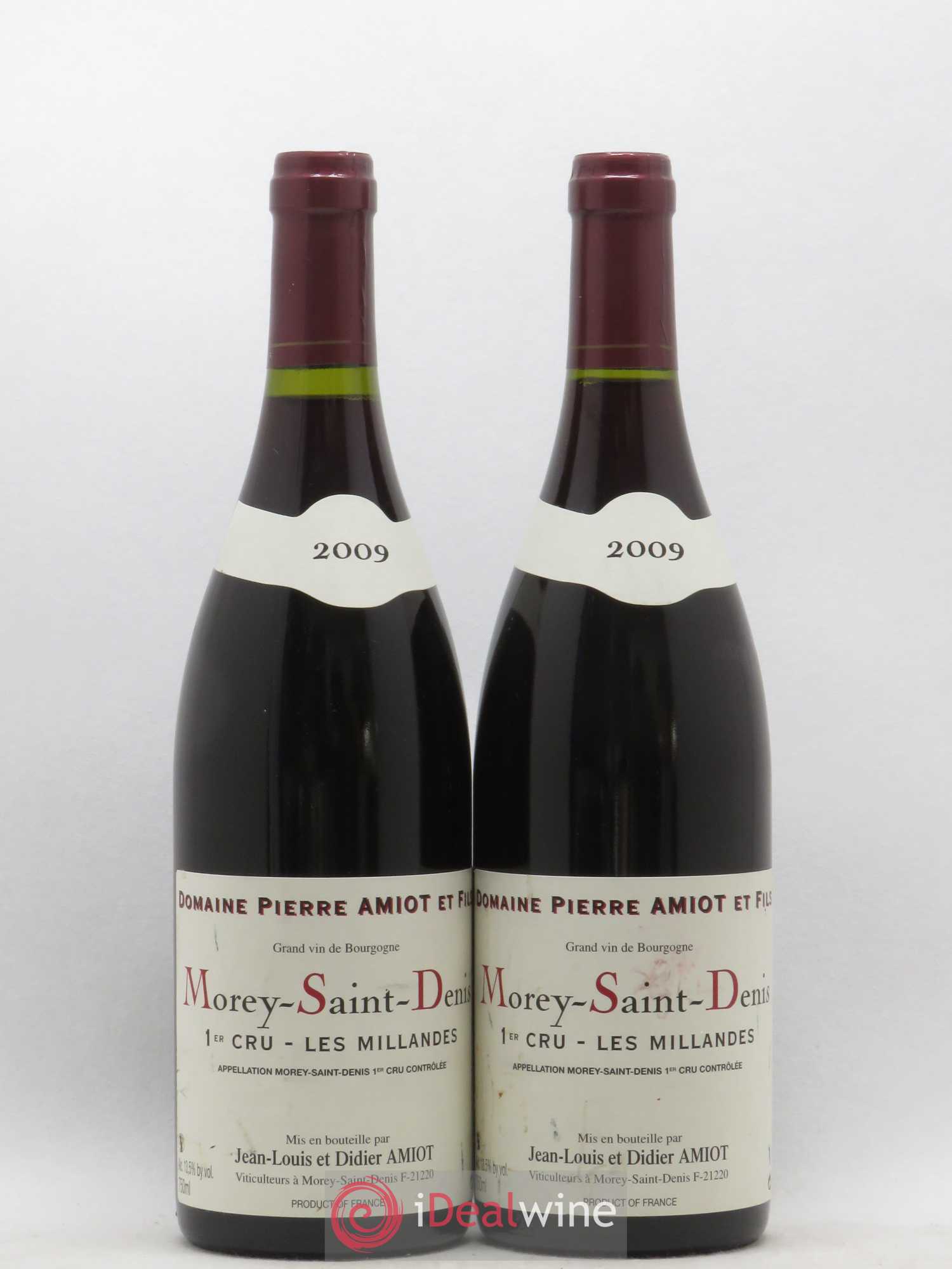 Morey-Saint-Denis 1er Cru Les Millandes Pierre Amiot 2009 - Posten von 2 Flaschen - 0