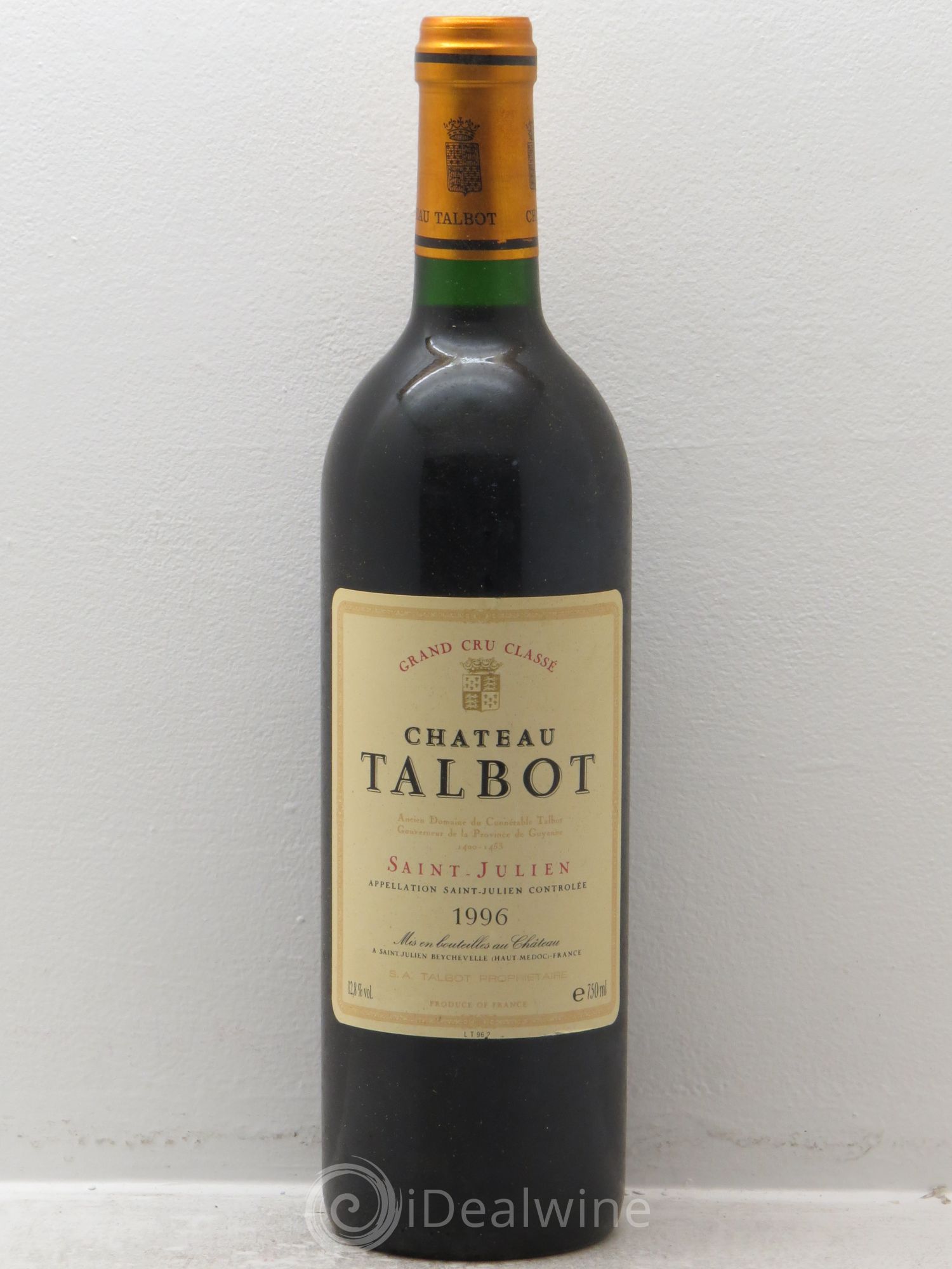 Château Talbot 4ème Grand Cru Classé 1996 - Lot de 6 bouteilles - 0