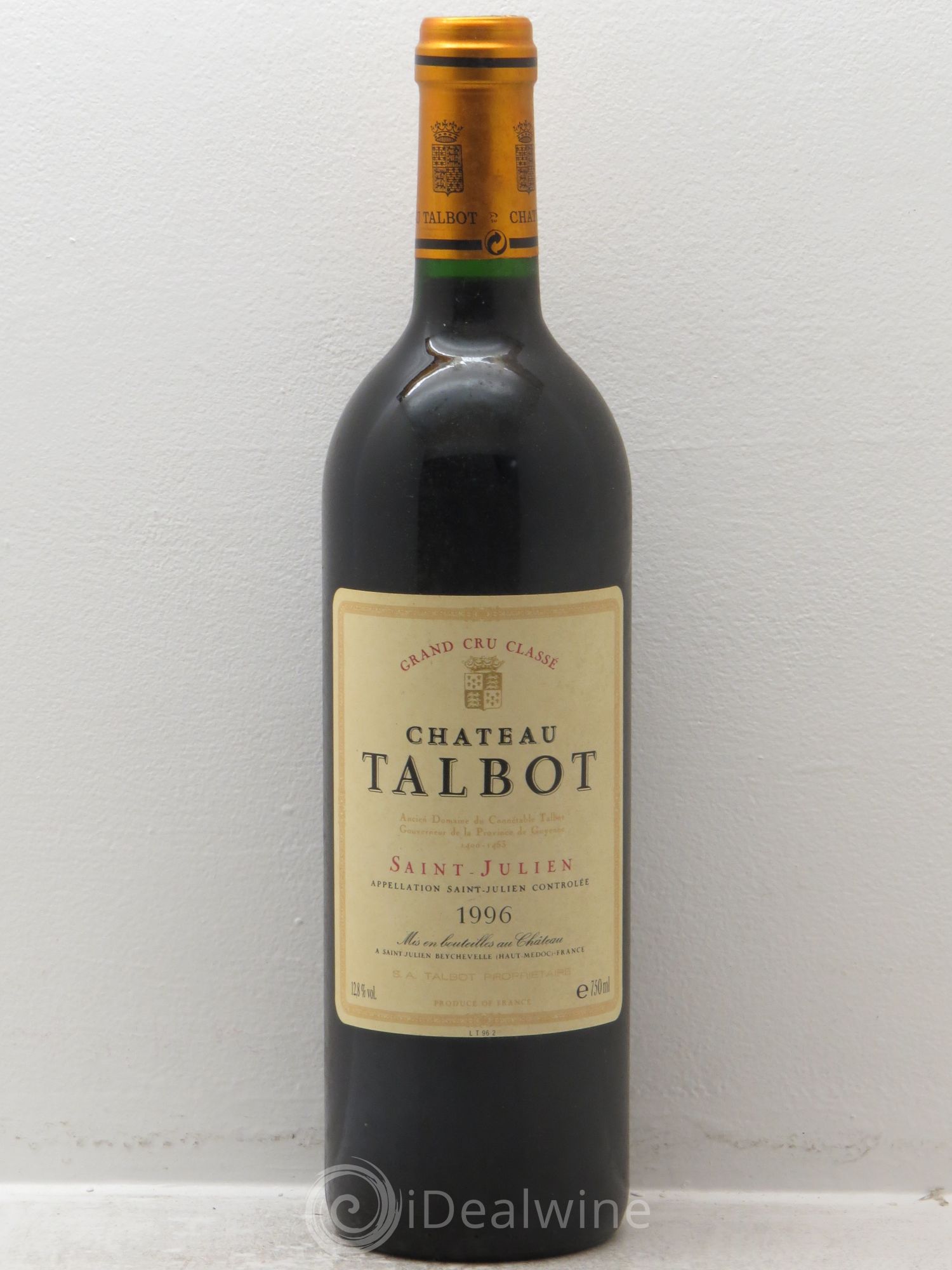 Château Talbot 4ème Grand Cru Classé 1996 - Lot de 1 bouteille - 0