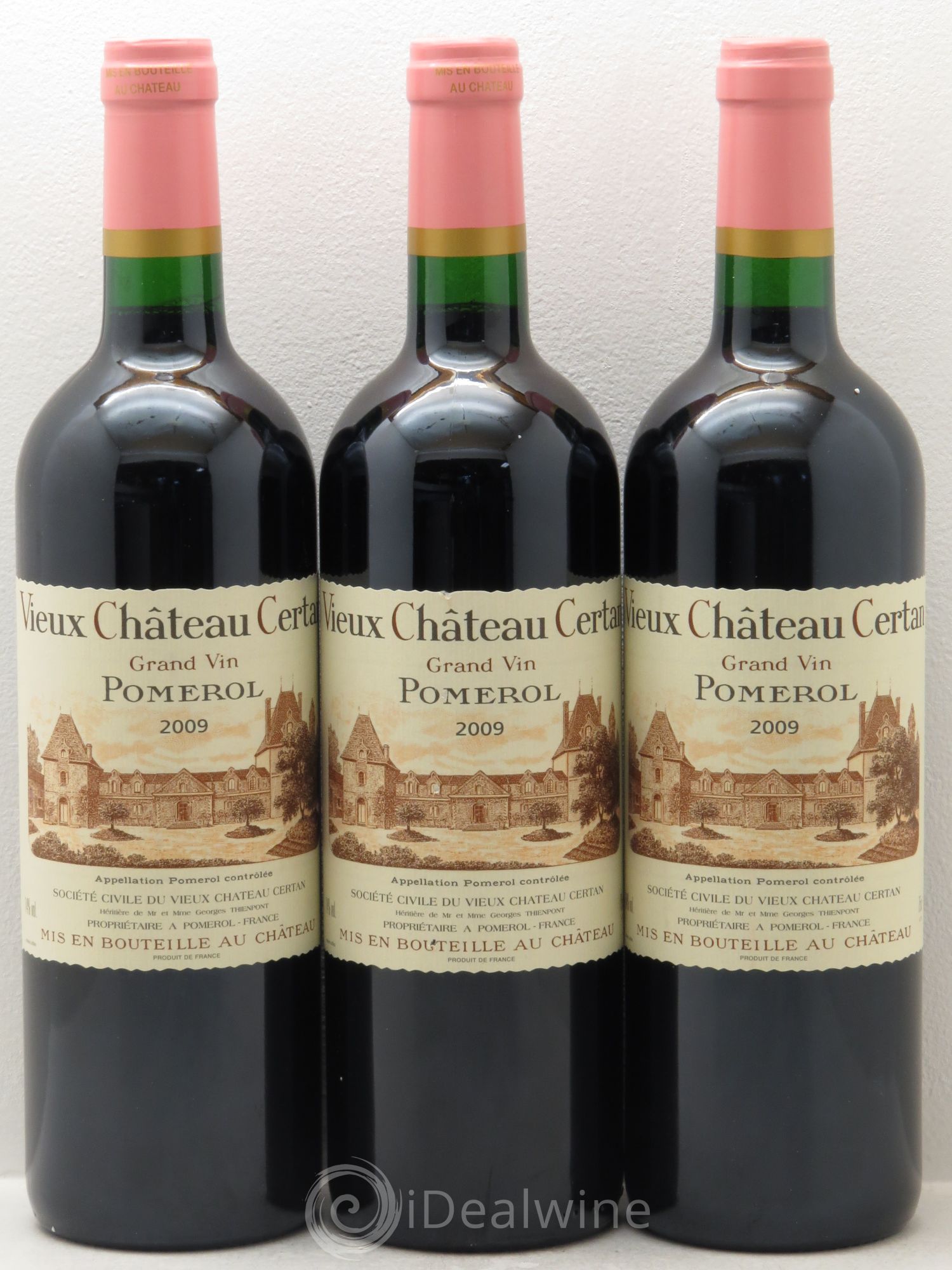 Vieux Château Certan 2009 - Lot de 3 bouteilles - 0