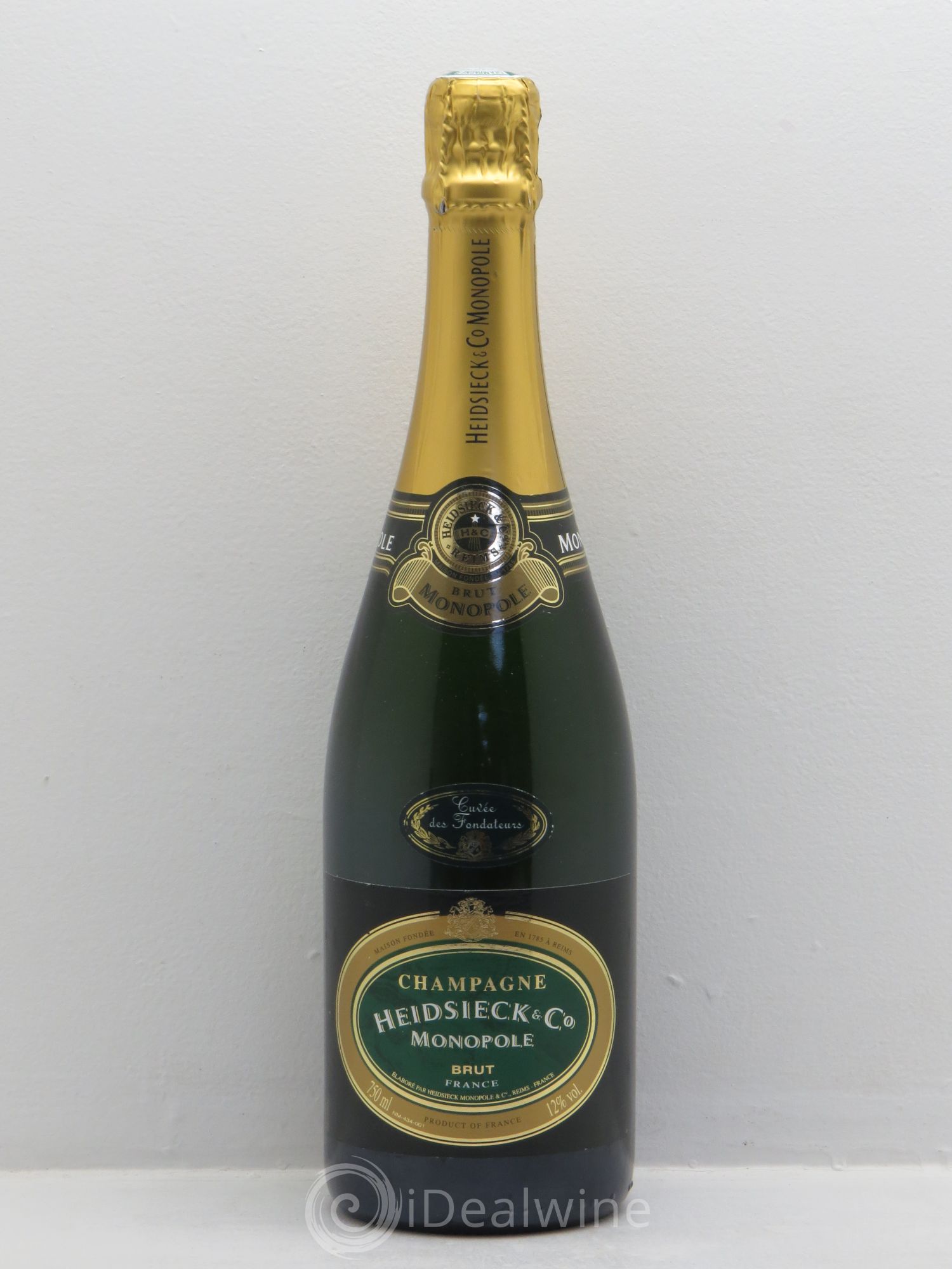 Champagne Heidsieck&Co Monopole Monopole -Cuvée des Fondateurs (sans prix de réserve) - Posten von 1 Flasche - 0