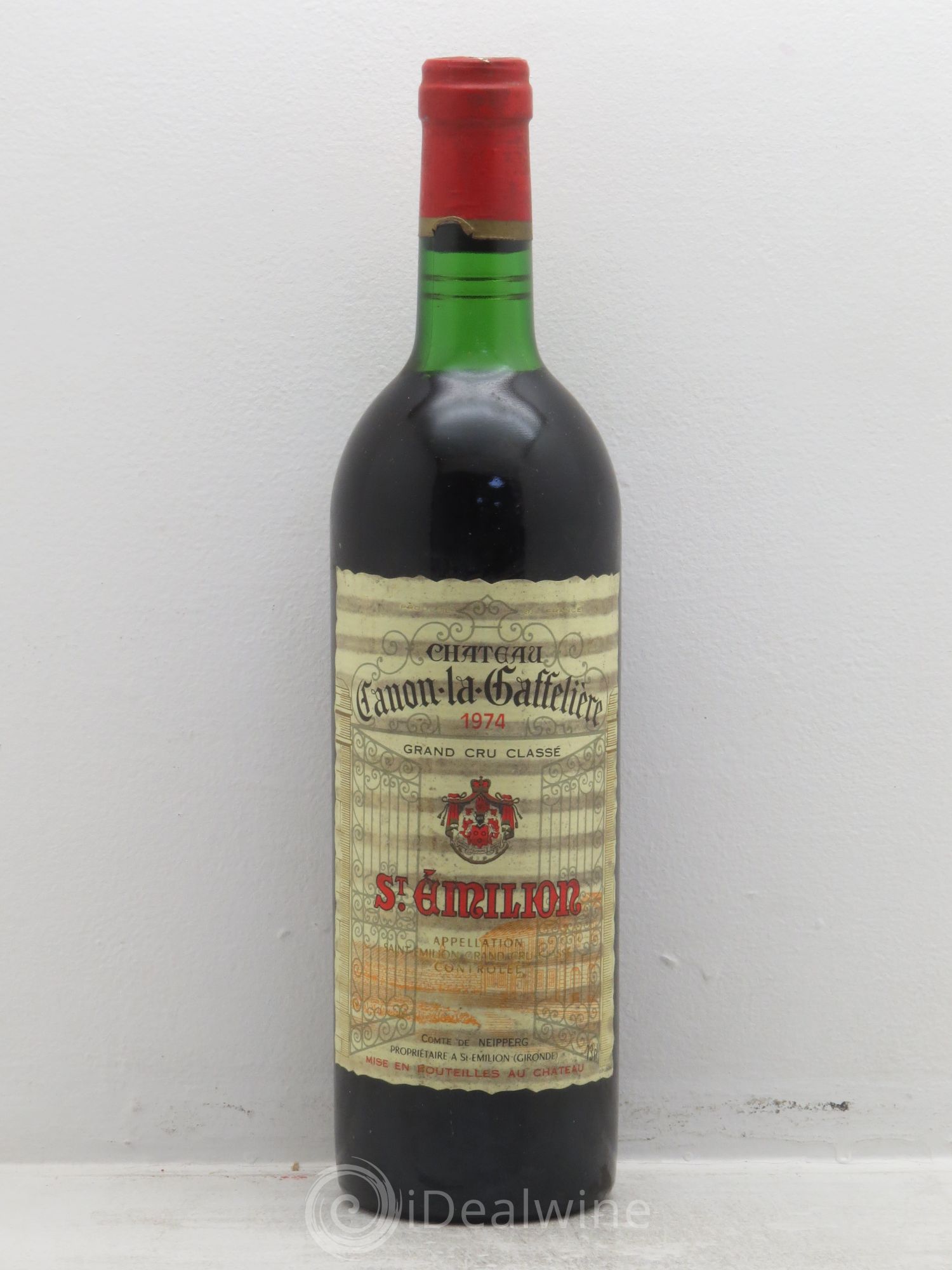Château Canon la Gaffelière 1er Grand Cru Classé B 1974 - Lot de 1 bouteille - 0