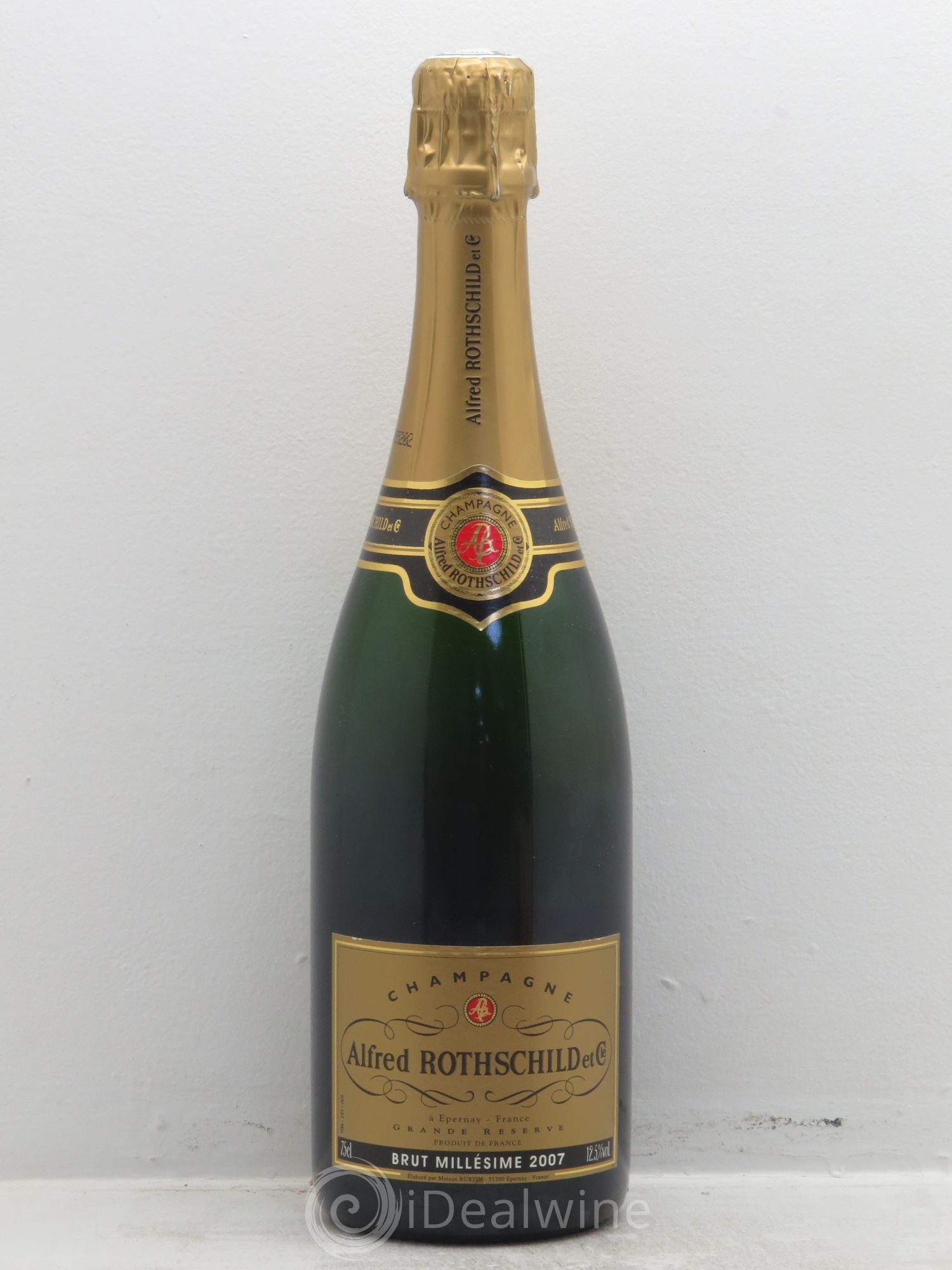 Champagne Alfred de Rothschild .Grande réserve (sans prix de réserve) 2007 - Posten von 1 Flasche - 0