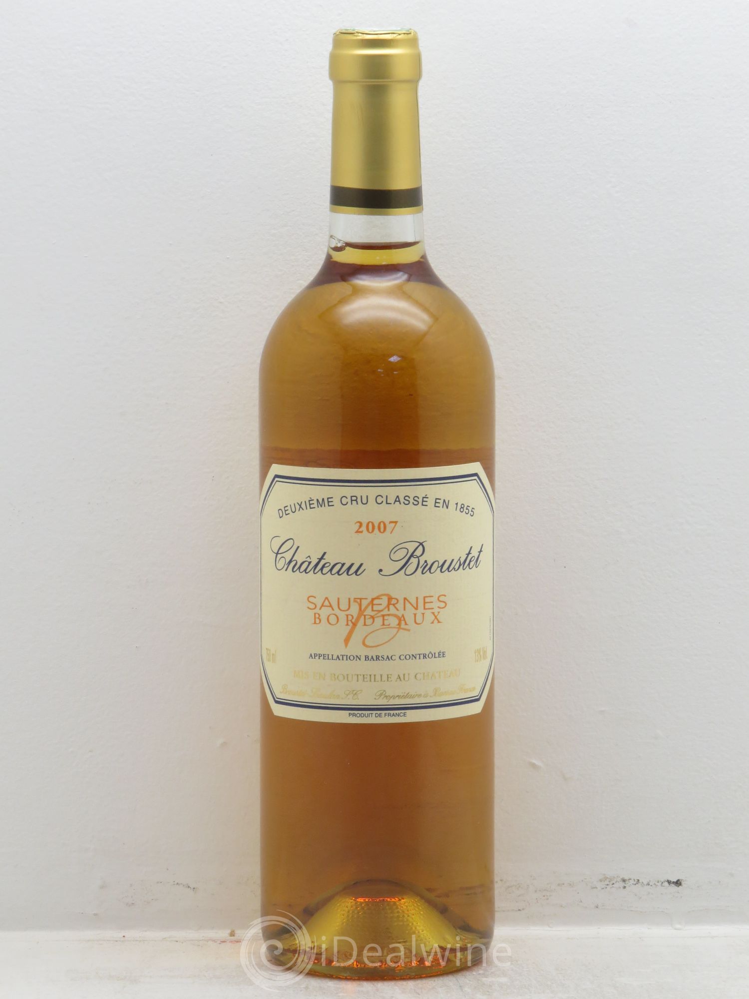 Château Broustet 2ème Grand Cru Classé 2007 - Lotto di 1 bottiglia - 0