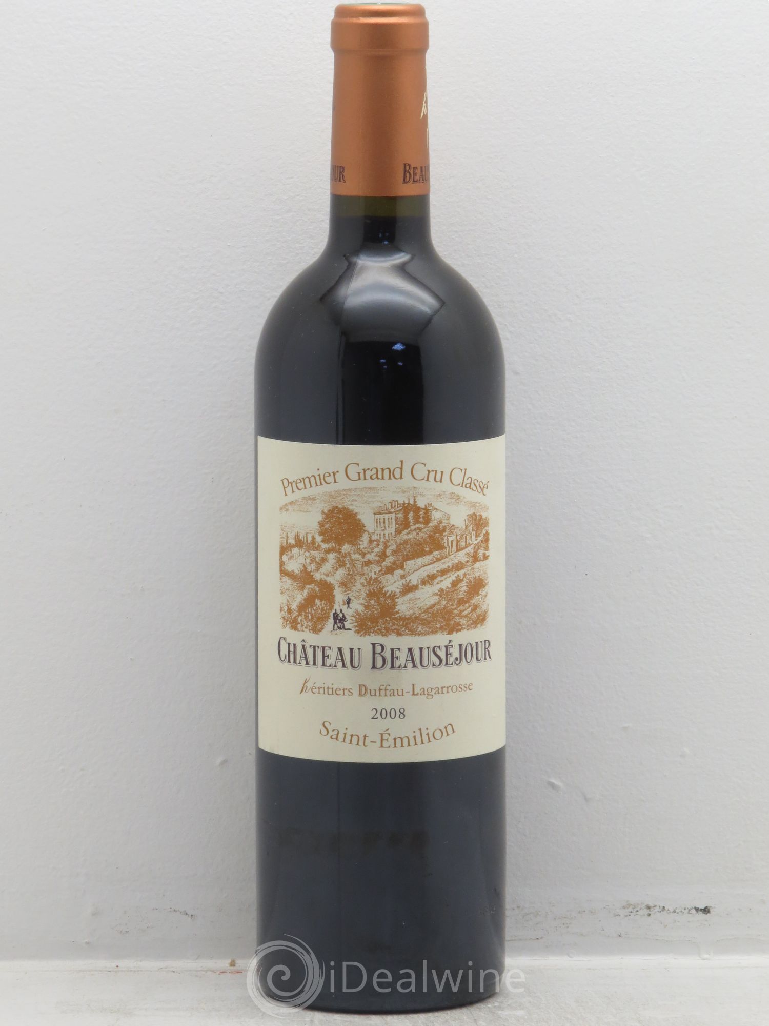 Château Beauséjour (Duffau-Lagarrosse) 1er Grand Cru Classé B 2008 - Posten von 1 Flasche - 0