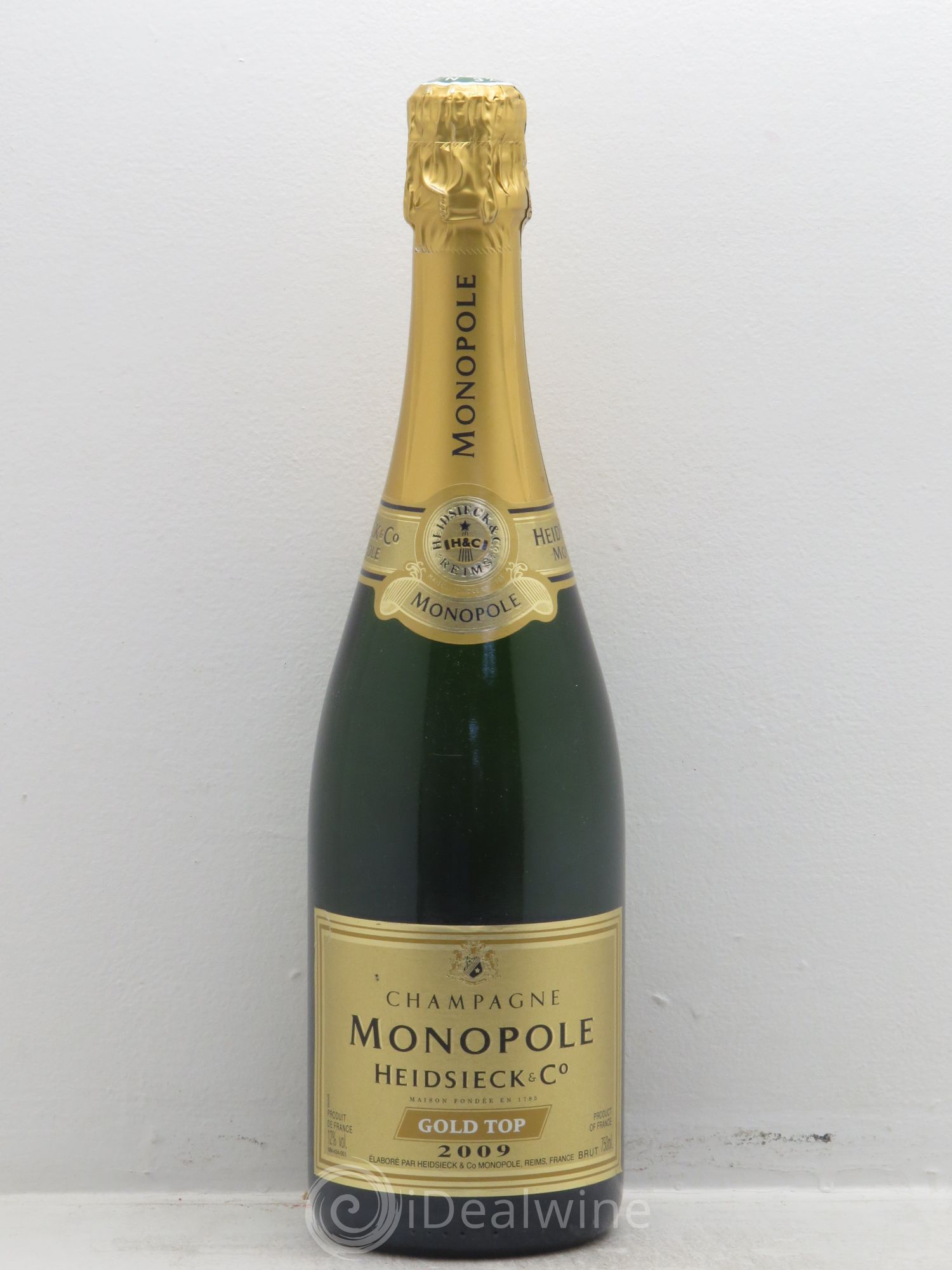 Brut Charles Heidsieck Monopole Gold Top (sans prix de réserve) 2009 - Posten von 1 Flasche - 0