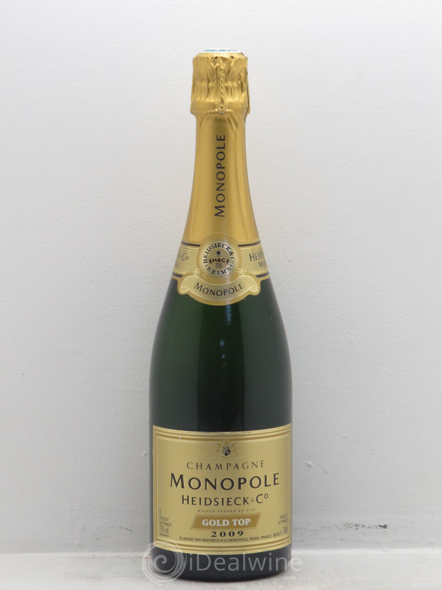 Brut Charles Heidsieck Monopole Gold Top (sans prix de réserve) 2009 - Posten von 1 Flasche - 0