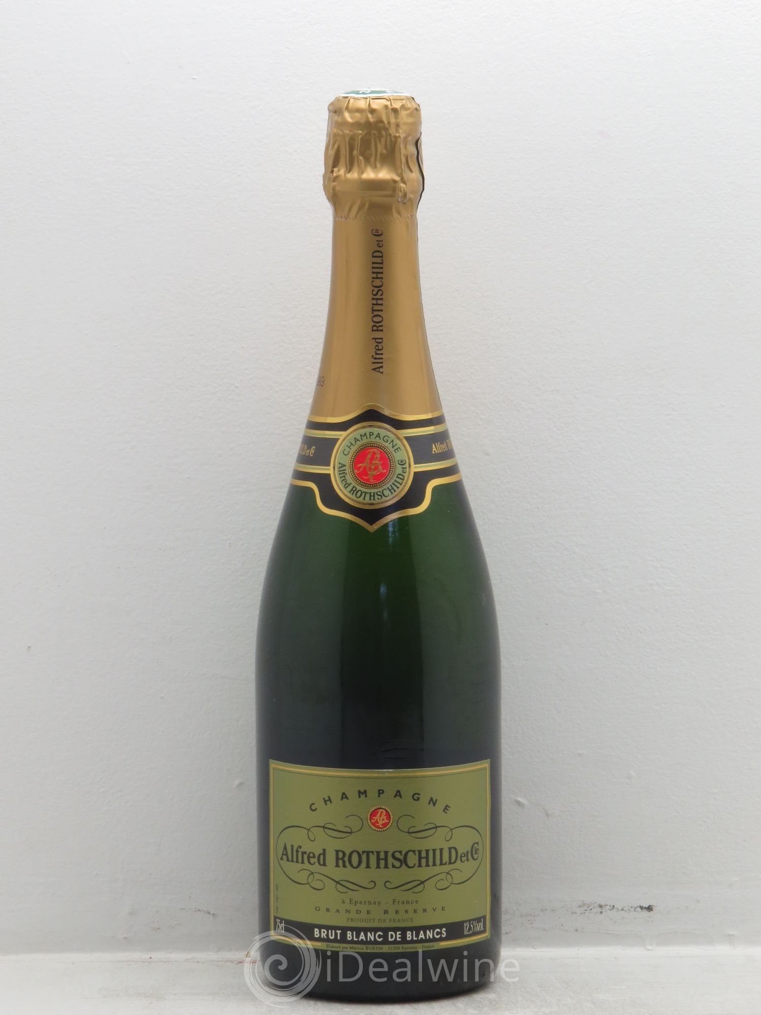 Champagne Alfred de Rothschild .Blanc de Blancs .Grande réserve (sans prix de réserve) - Posten von 1 Flasche - 0