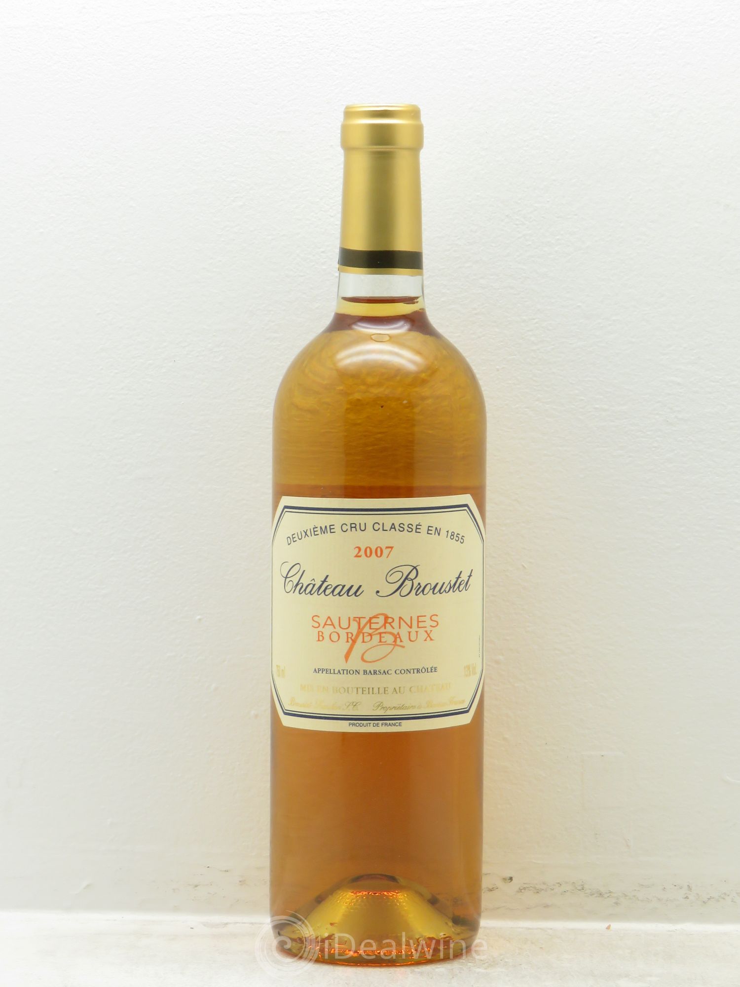 Château Broustet 2ème Grand Cru Classé (senza prezzo di riserva) 2007 - Lotto di 1 bottiglia - 0