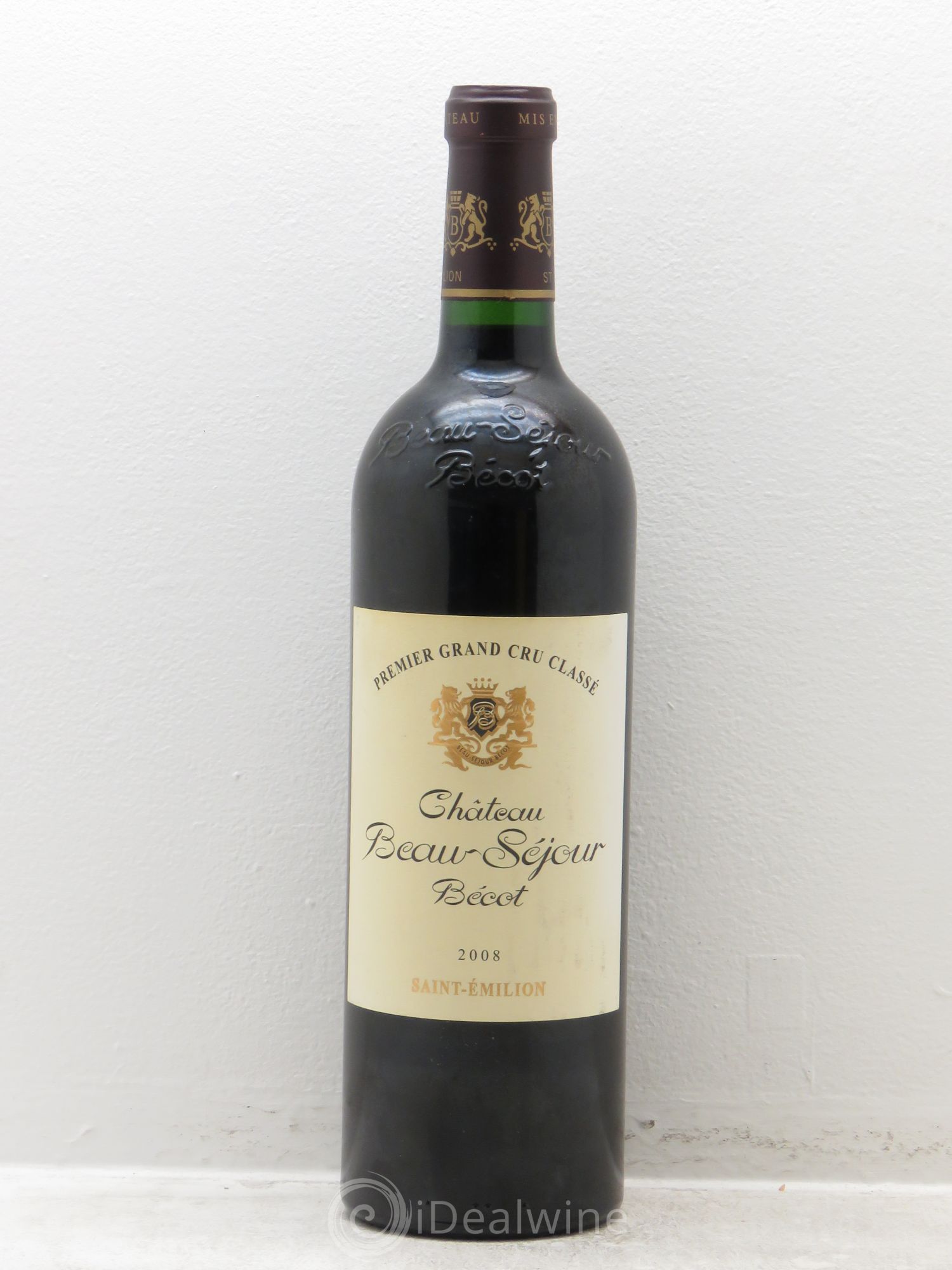 Château Beau-Séjour Bécot 1er Grand Cru Classé B 2008 - Lot de 1 bouteille - 0