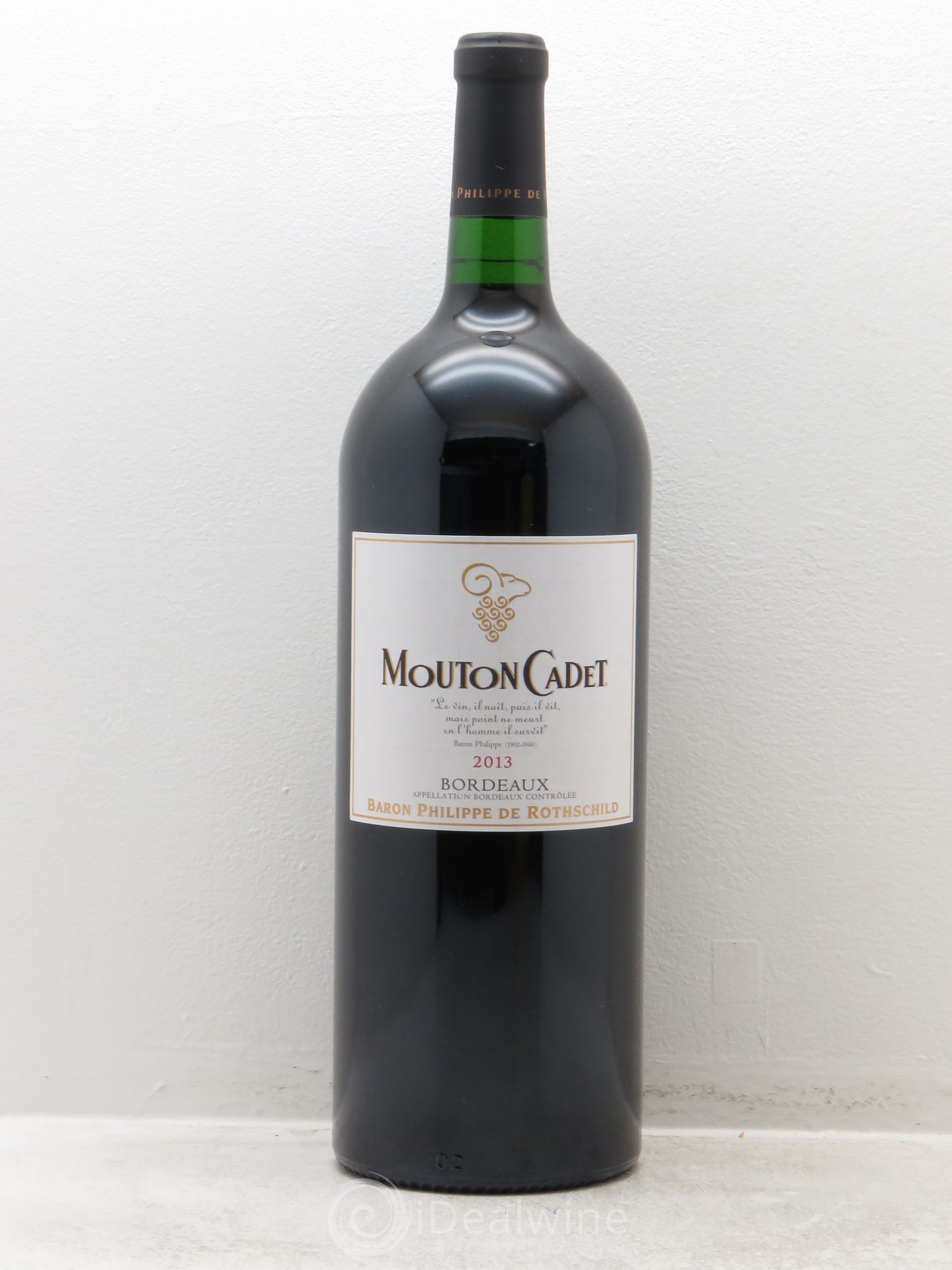 Château Mouton Cadet 2013 - Lot de 1 magnum - 0