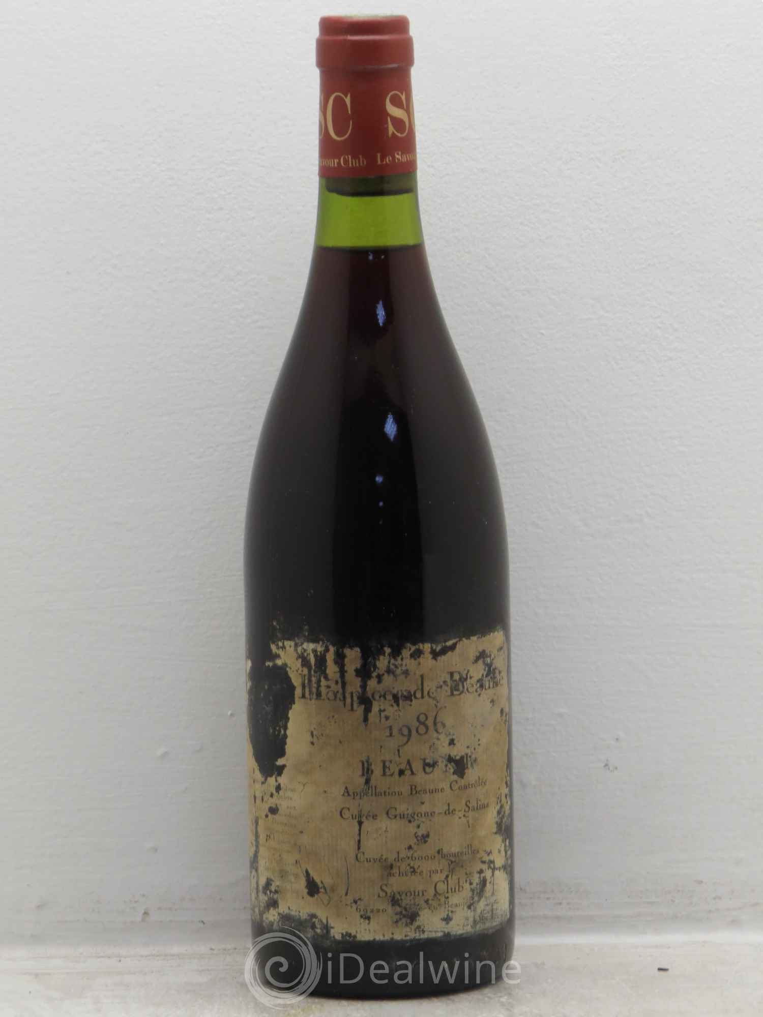 Beaune 1er Cru Hospices de Beaune Cuvée Guigone de Salins Savour Club 1986 - Posten von 1 Flasche - 0