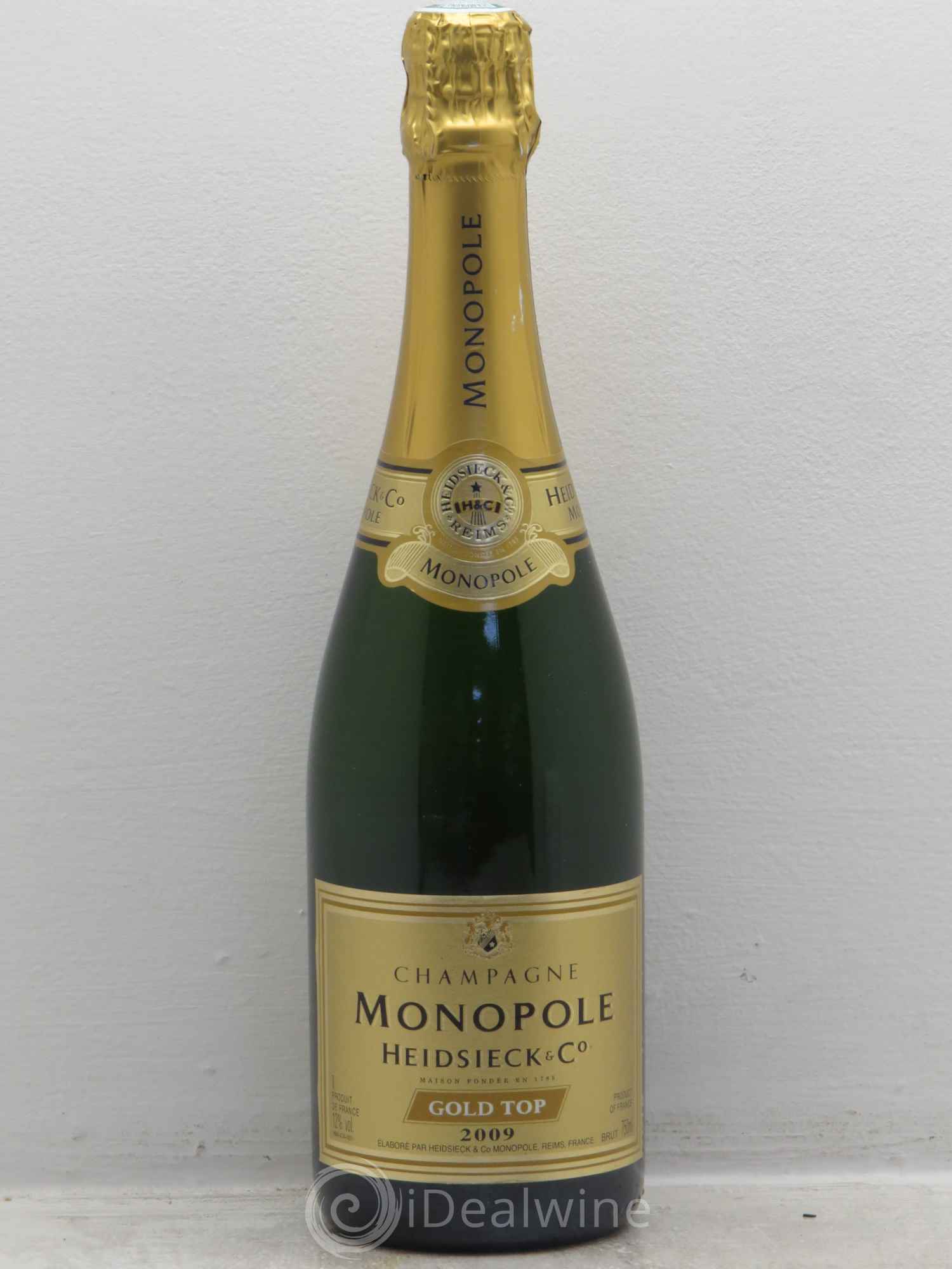 Champagne Heidsieck Monopole Gold Top (sans prix de réserve) 2009 - Posten von 1 Flasche - 0
