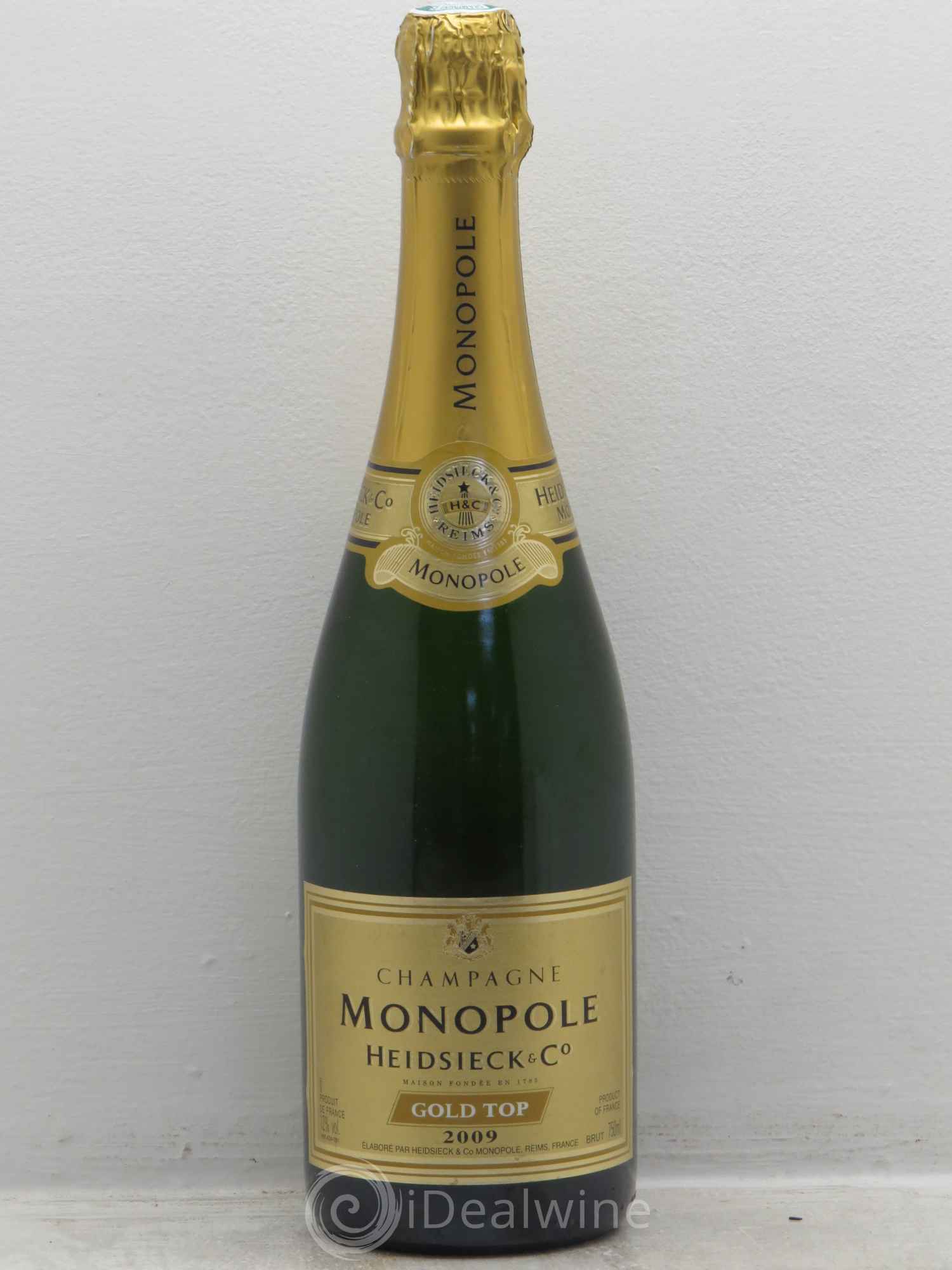 Champagne Heidsieck Monopole Gold Top (sans prix de réserve) 2009 - Posten von 1 Flasche - 0