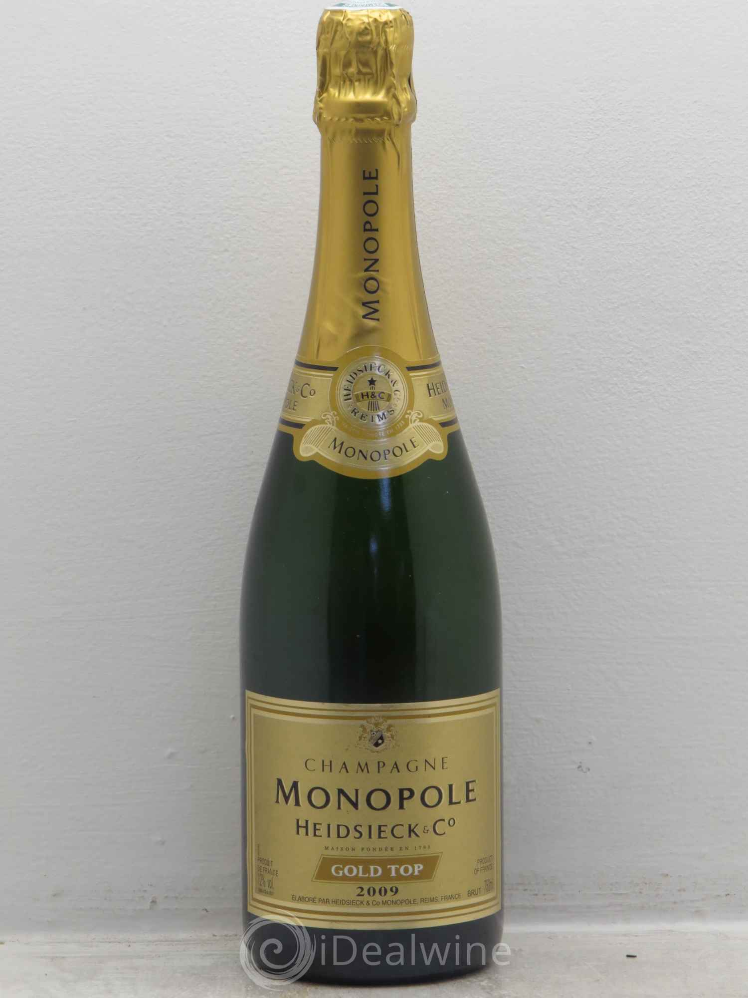 Champagne Heidsieck Monopole Gold Top (sans prix de réserve) 2009 - Posten von 1 Flasche - 0