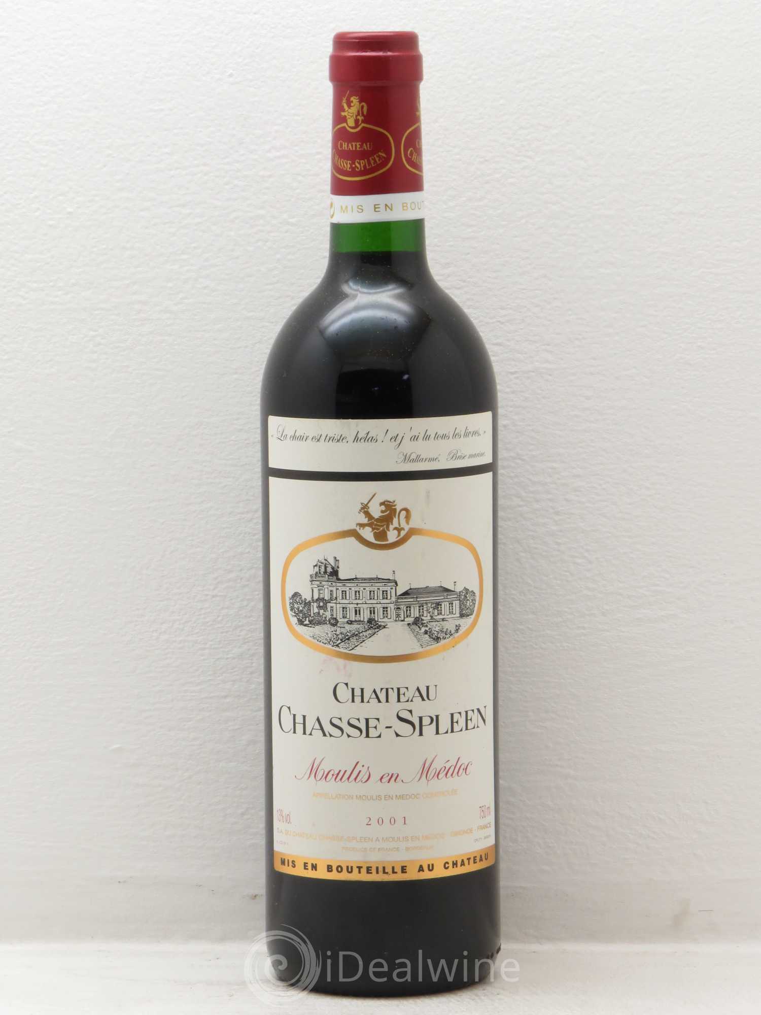 Château Chasse Spleen (sans prix de réserve) 2001 - Lot de 1 bouteille - 0