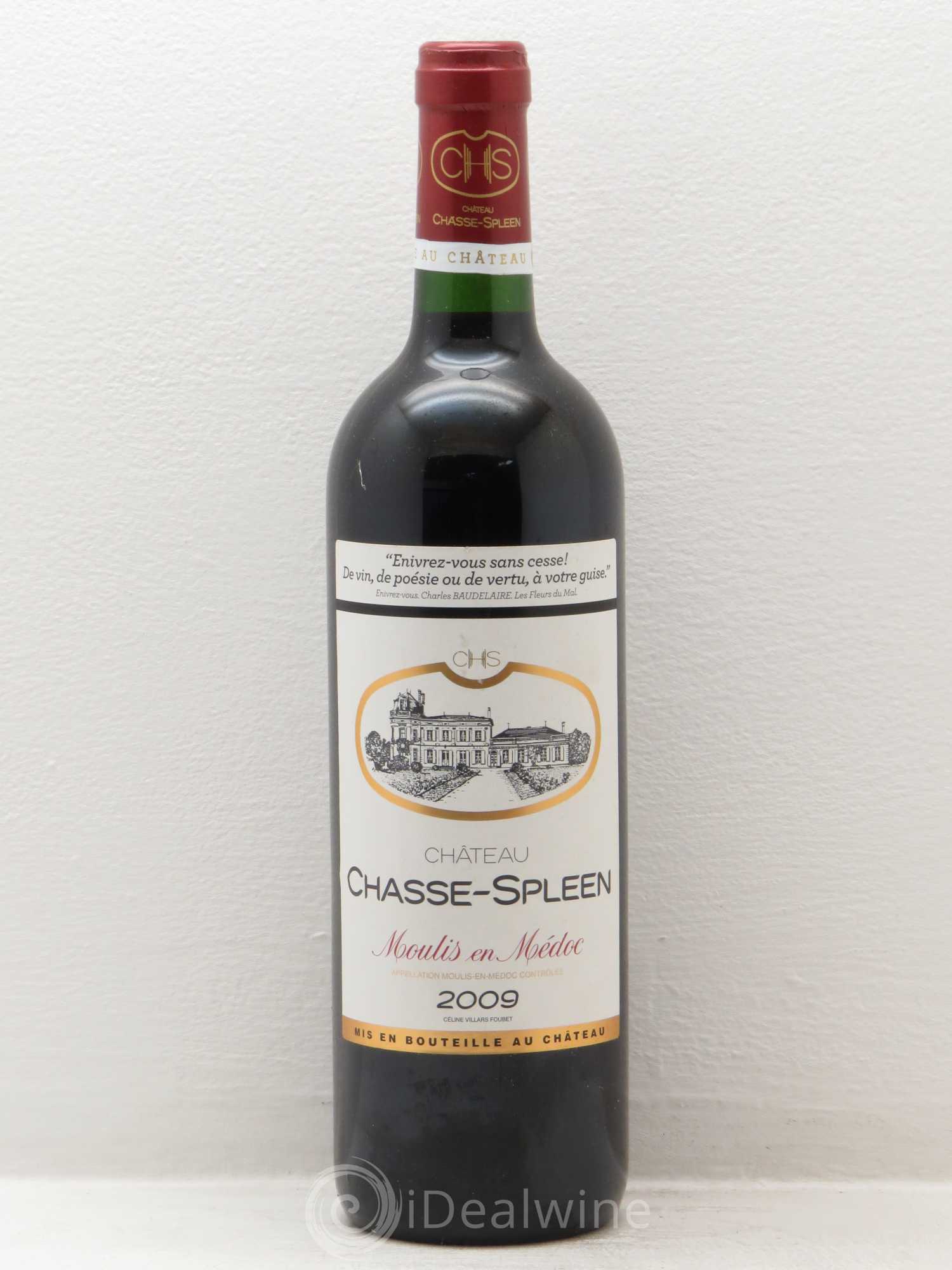 Château Chasse Spleen (sans prix de réserve) 2009 - Lot de 1 bouteille - 0