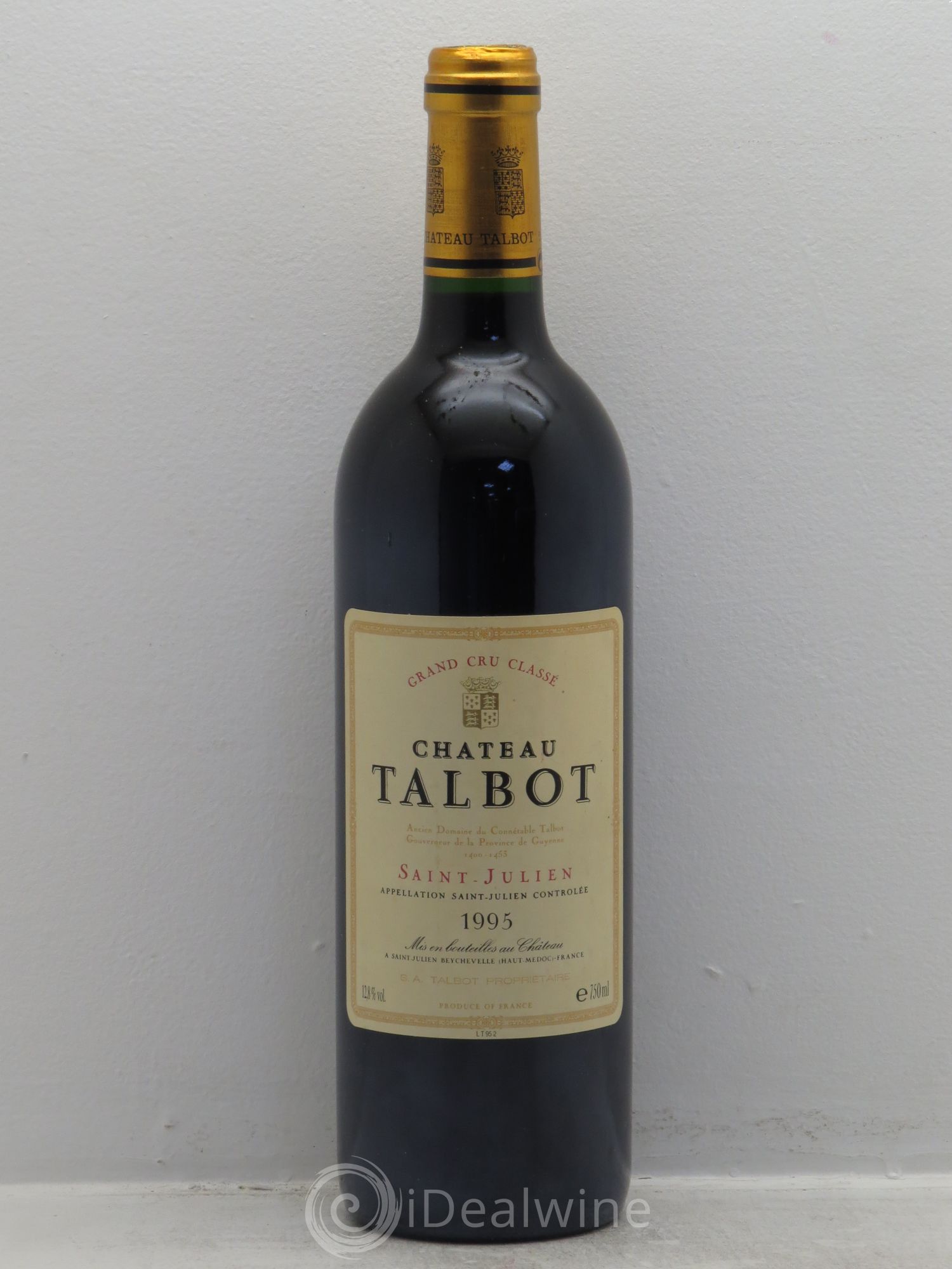 Château Talbot 4ème Grand Cru Classé 1995 - Lot de 1 bouteille - 0