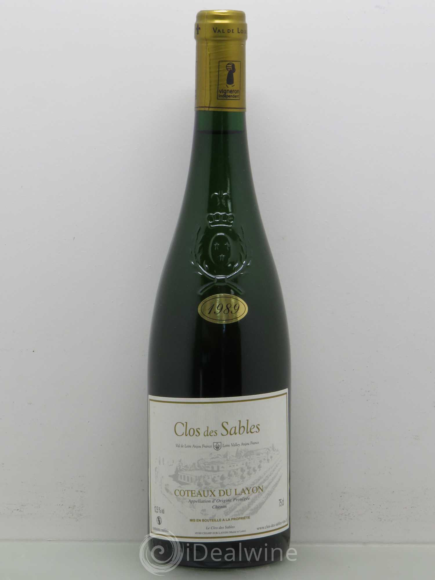 Coteaux du Layon Clos Des Sables (sans prix de réserve) 1989 - Lotto di 1 bottiglia - 0