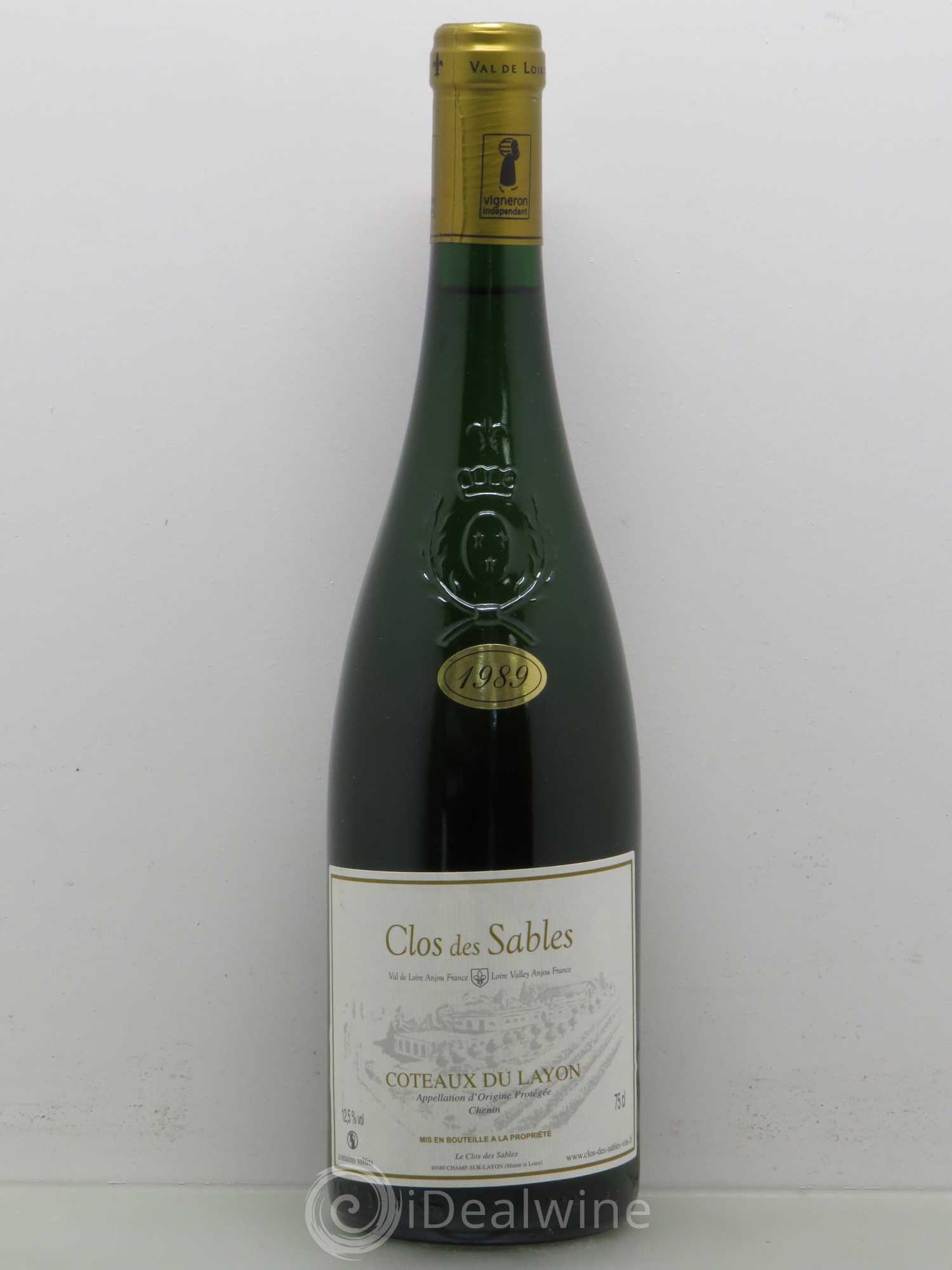Coteaux du Layon Clos Des Sables (sans prix de réserve) 1989 - Lotto di 1 bottiglia - 0