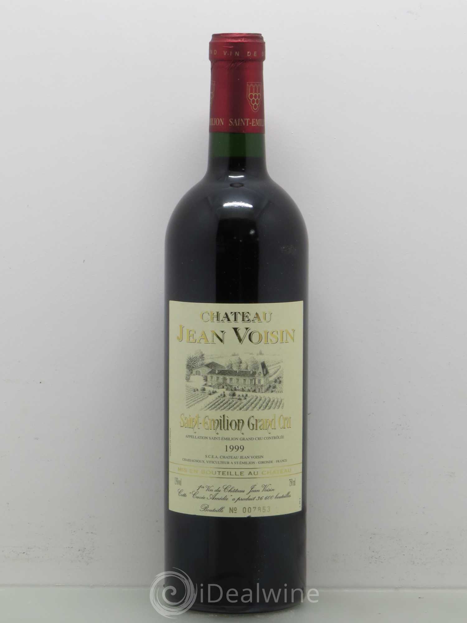 Saint-Émilion Chateau Jean Voisin (sans prix de réserve) 1999 - Posten von 1 Flasche - 0
