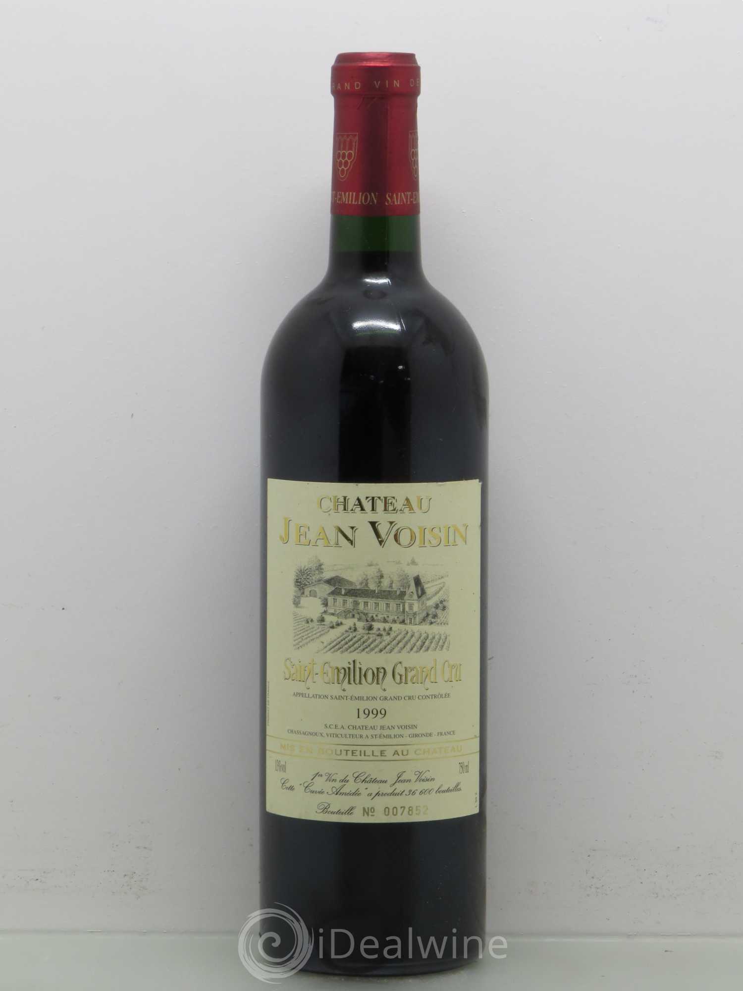 Saint-Émilion Chateau Jean Voisin (sans prix de réserve) 1999 - Posten von 1 Flasche - 0